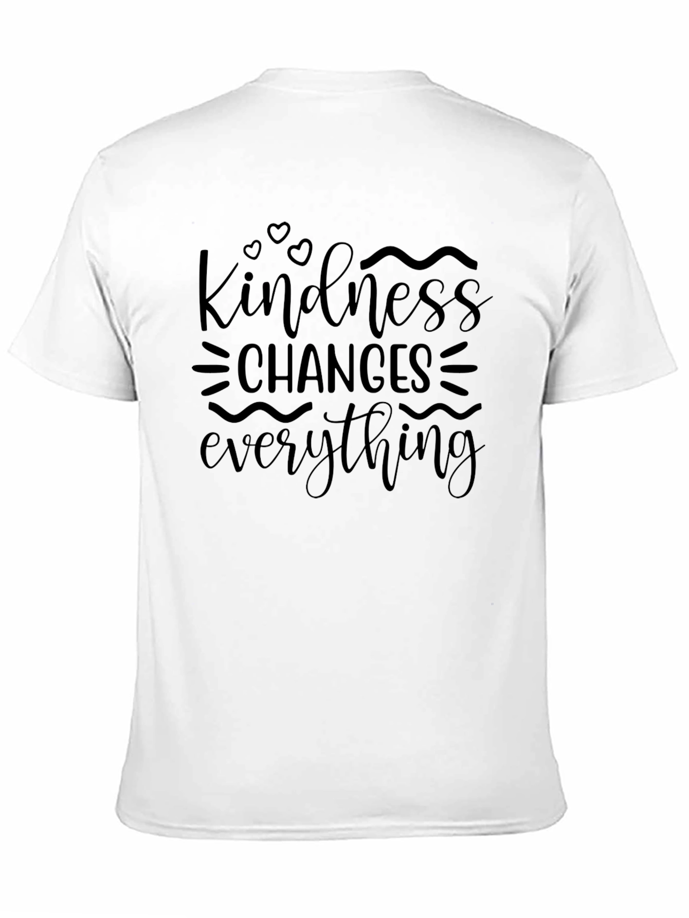 Black Kindness Changes Everything Black T-Shirt view 11