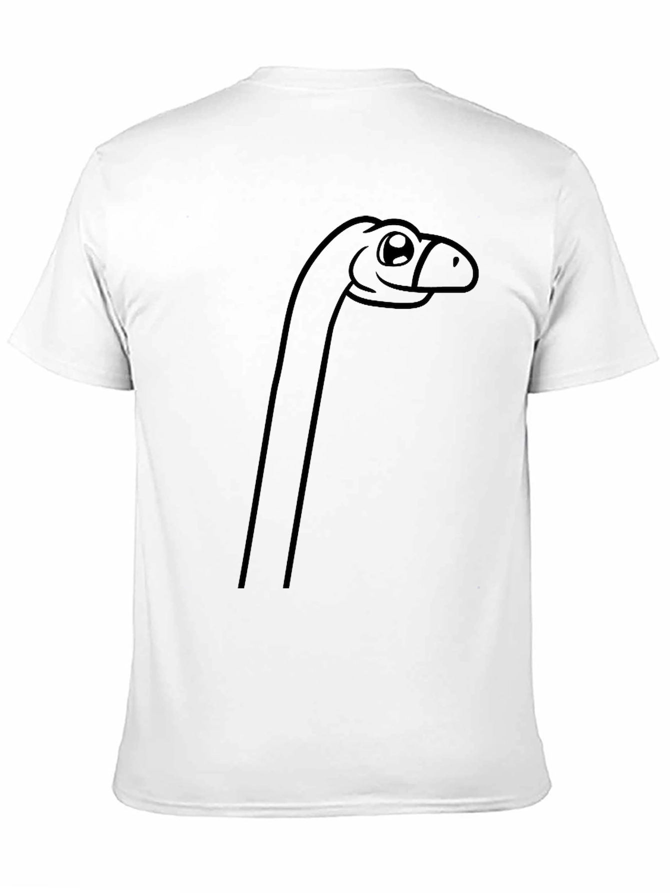 Black Cartoon Dinosaur Graphic T-Shirt view 11