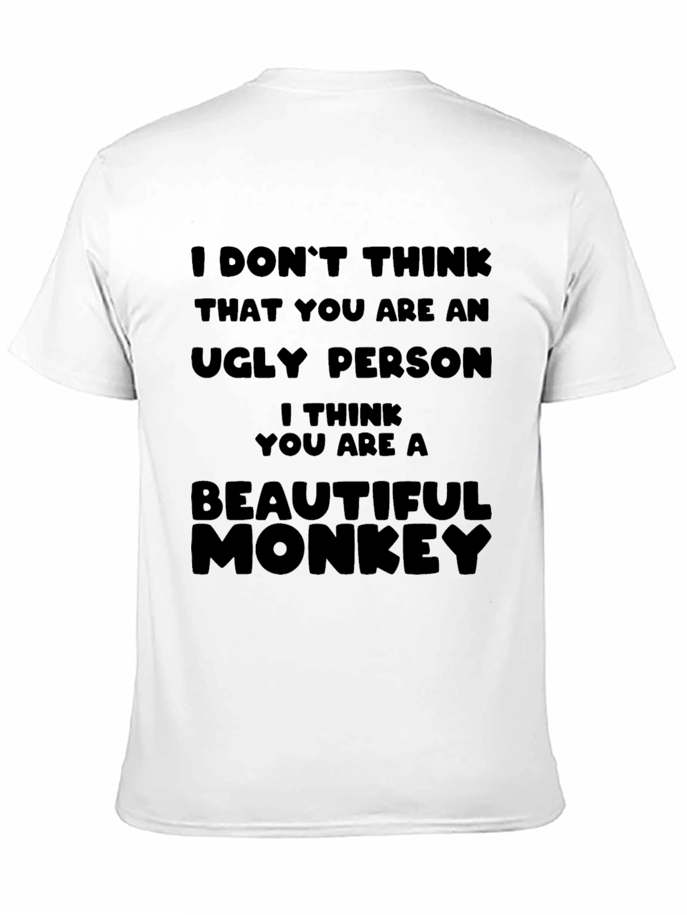 Black Funny Monkey Graphic T-Shirt view 11