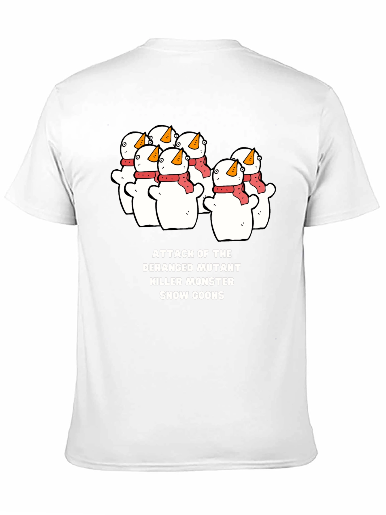 Black Attack of the Snow Goons Graphic Tee view 11