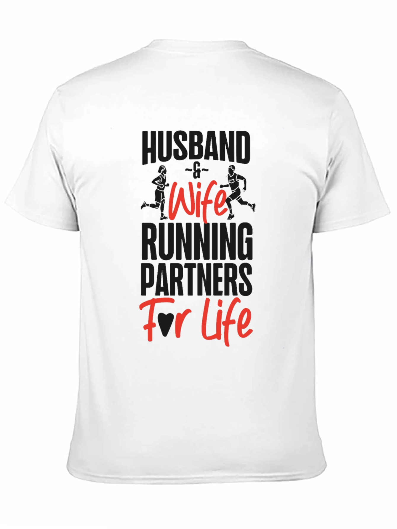 Black Husband Wife Running Partners T-Shirt view 11