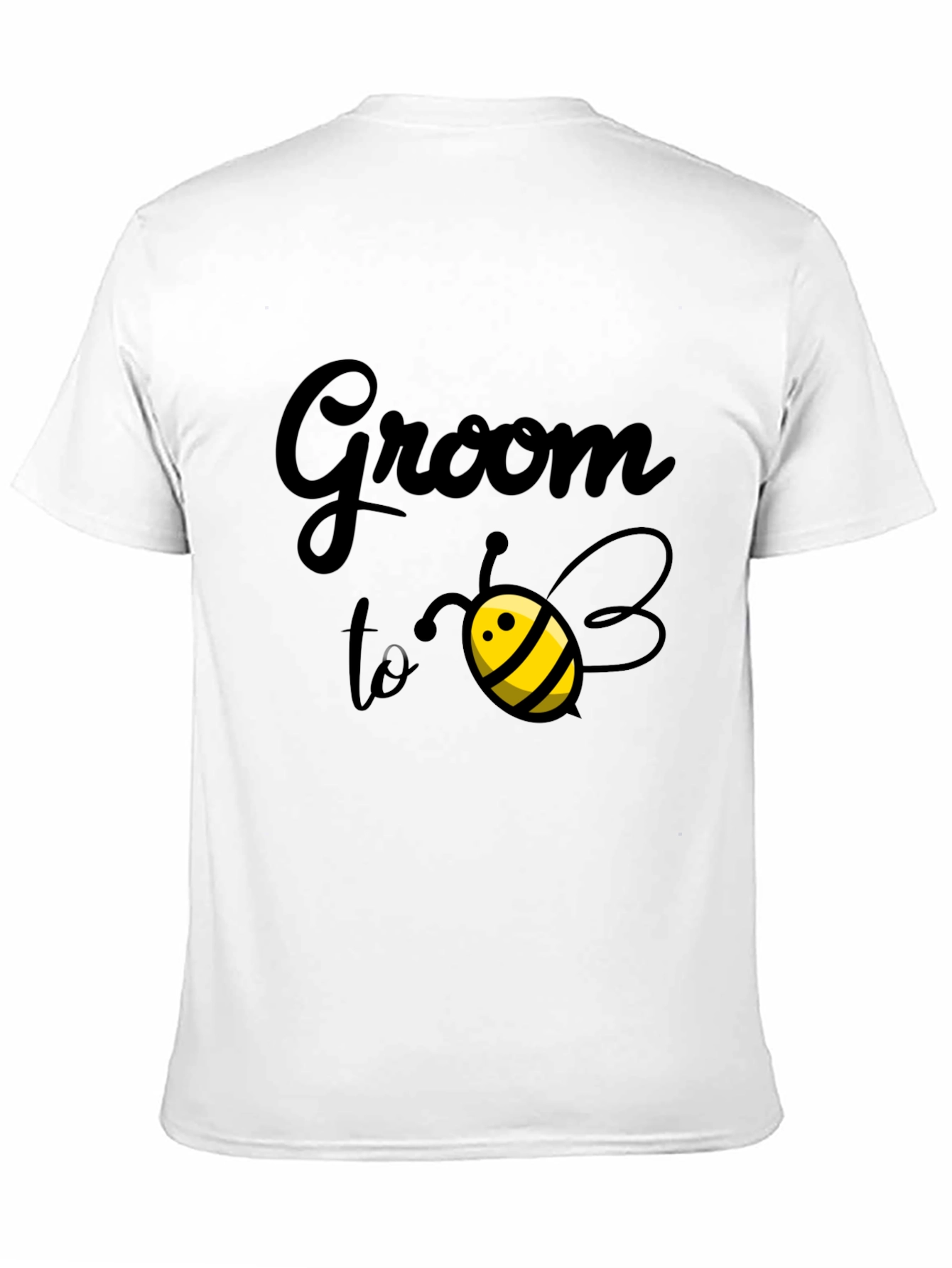Black Groom to Bee T-Shirt - Black Cotton Blend view 11
