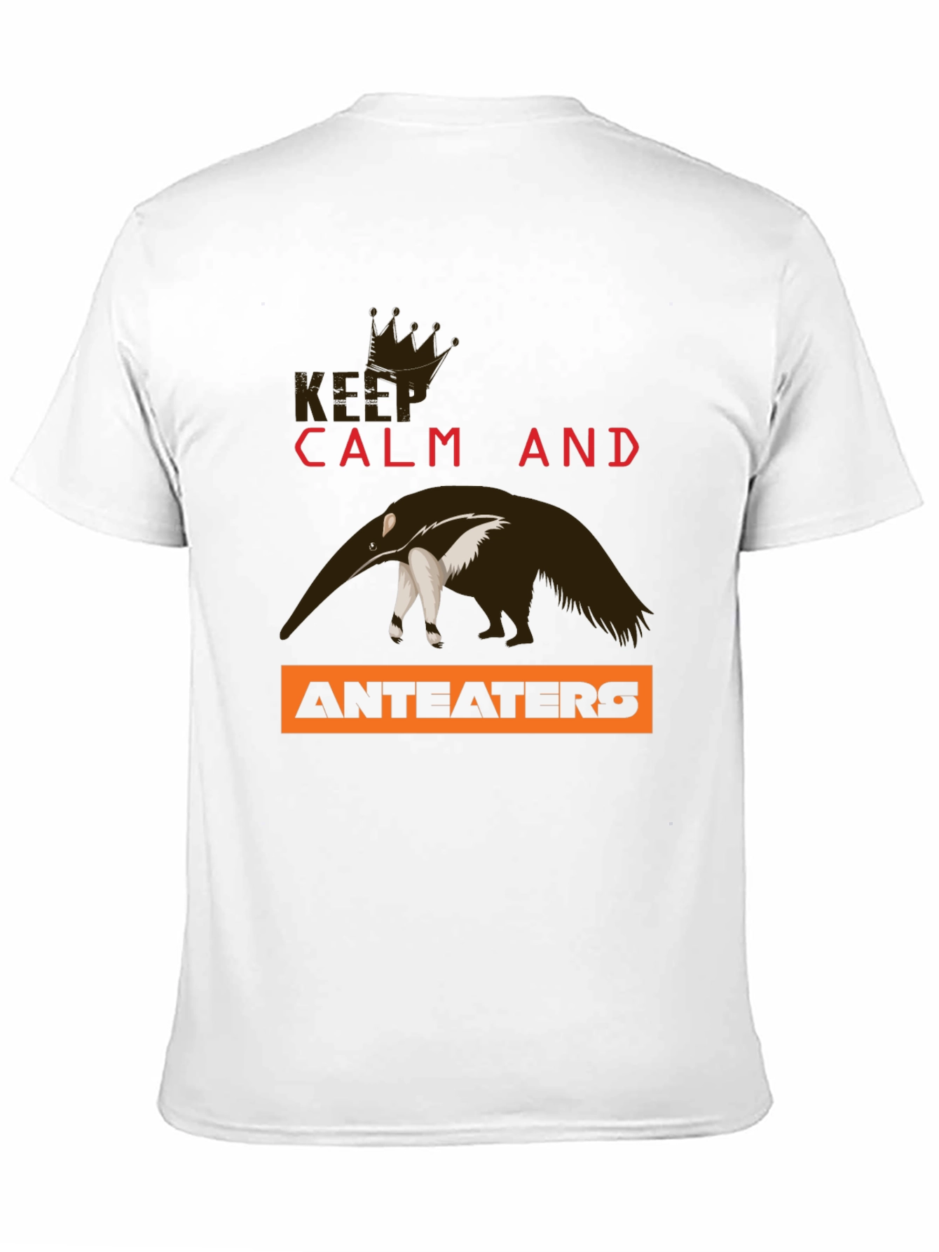 Black Keep Calm Anteaters T-Shirt view 11