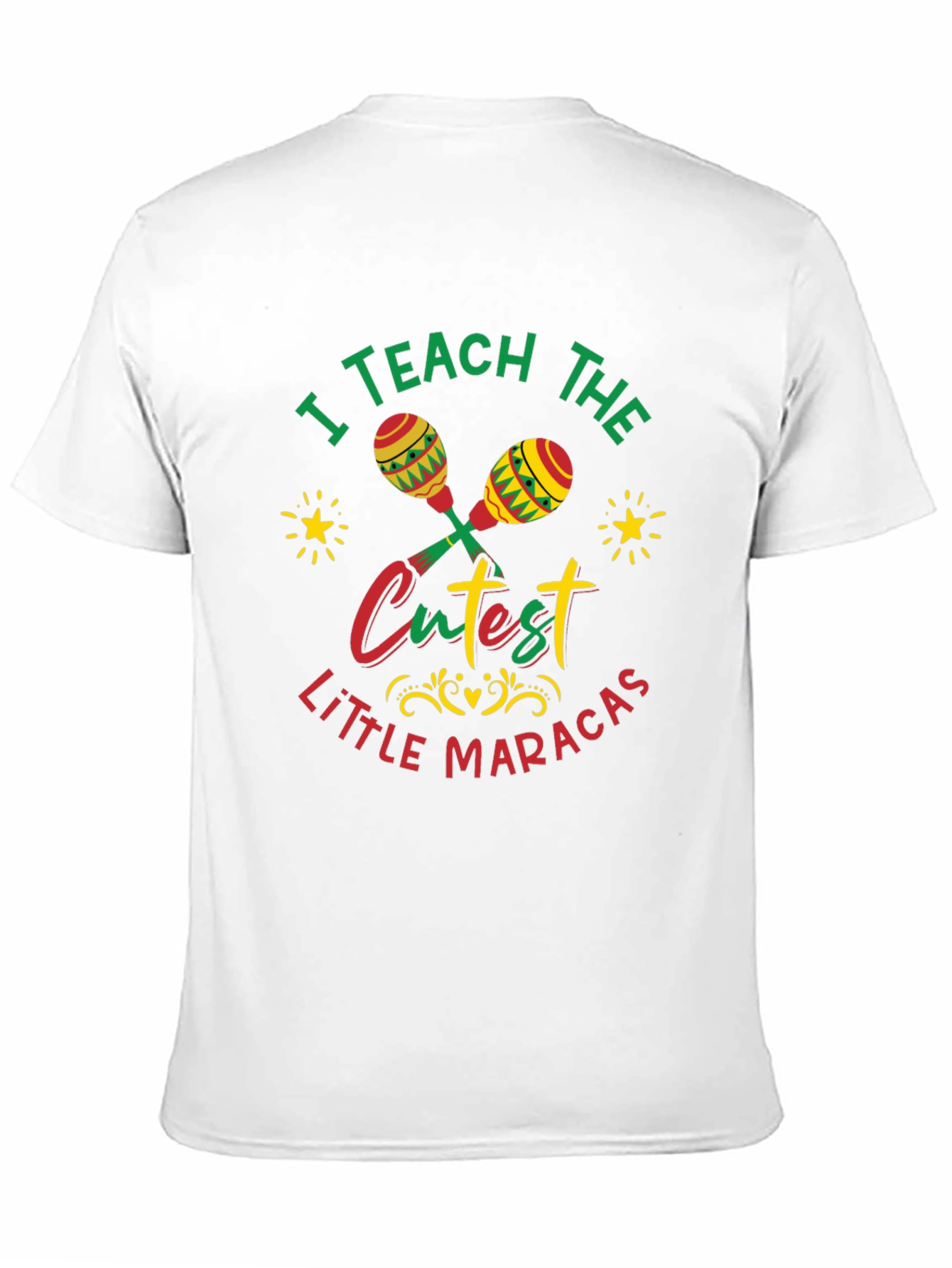 Black Cute Maracas Teacher T-Shirt view 11