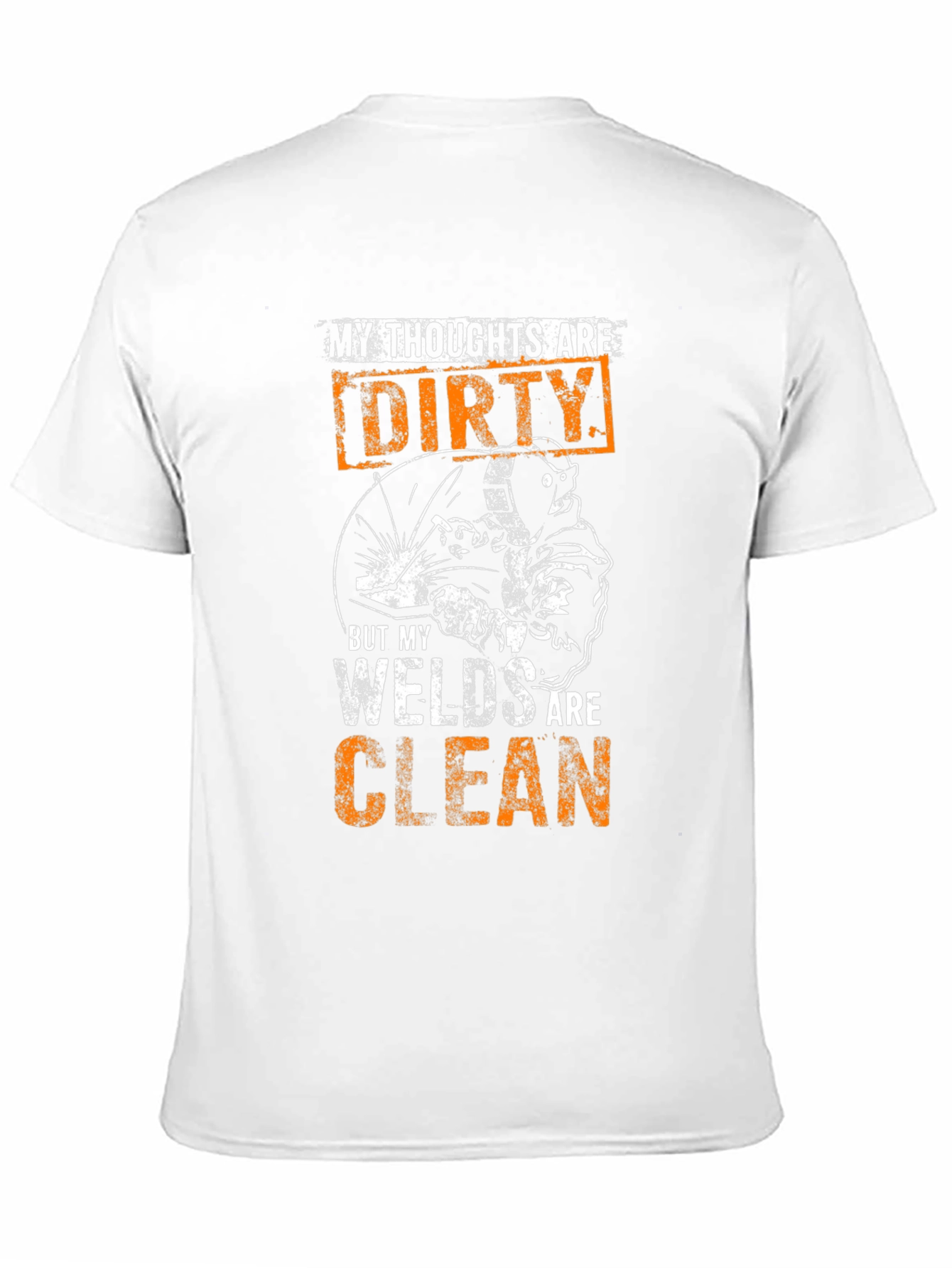 Black Welder Humor T-Shirt - Dirty Thoughts, Clean Welds Tee view 11