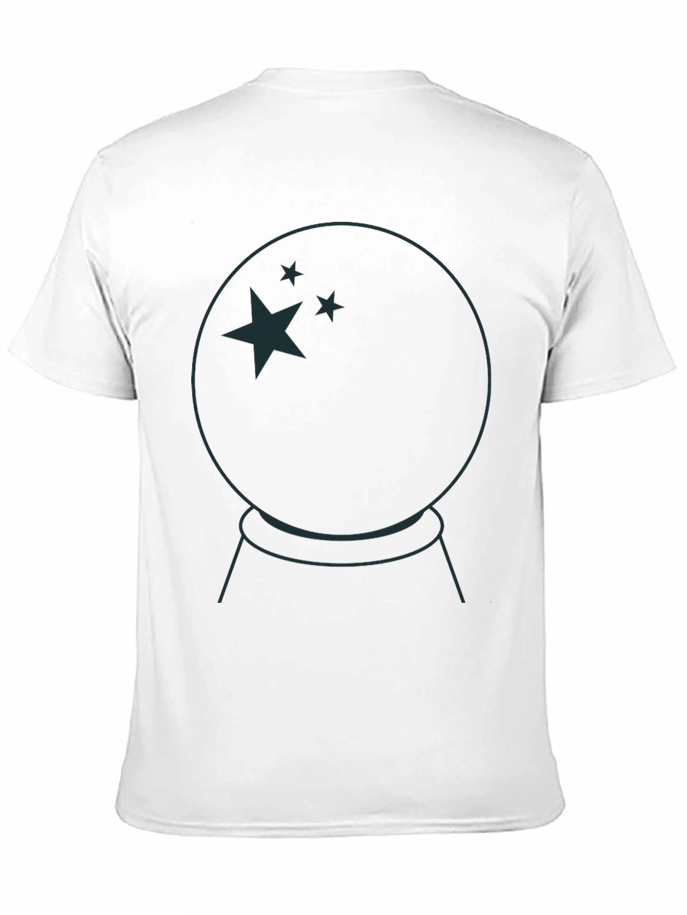 Black Mystic Crystal Ball Graphic Tee view 11