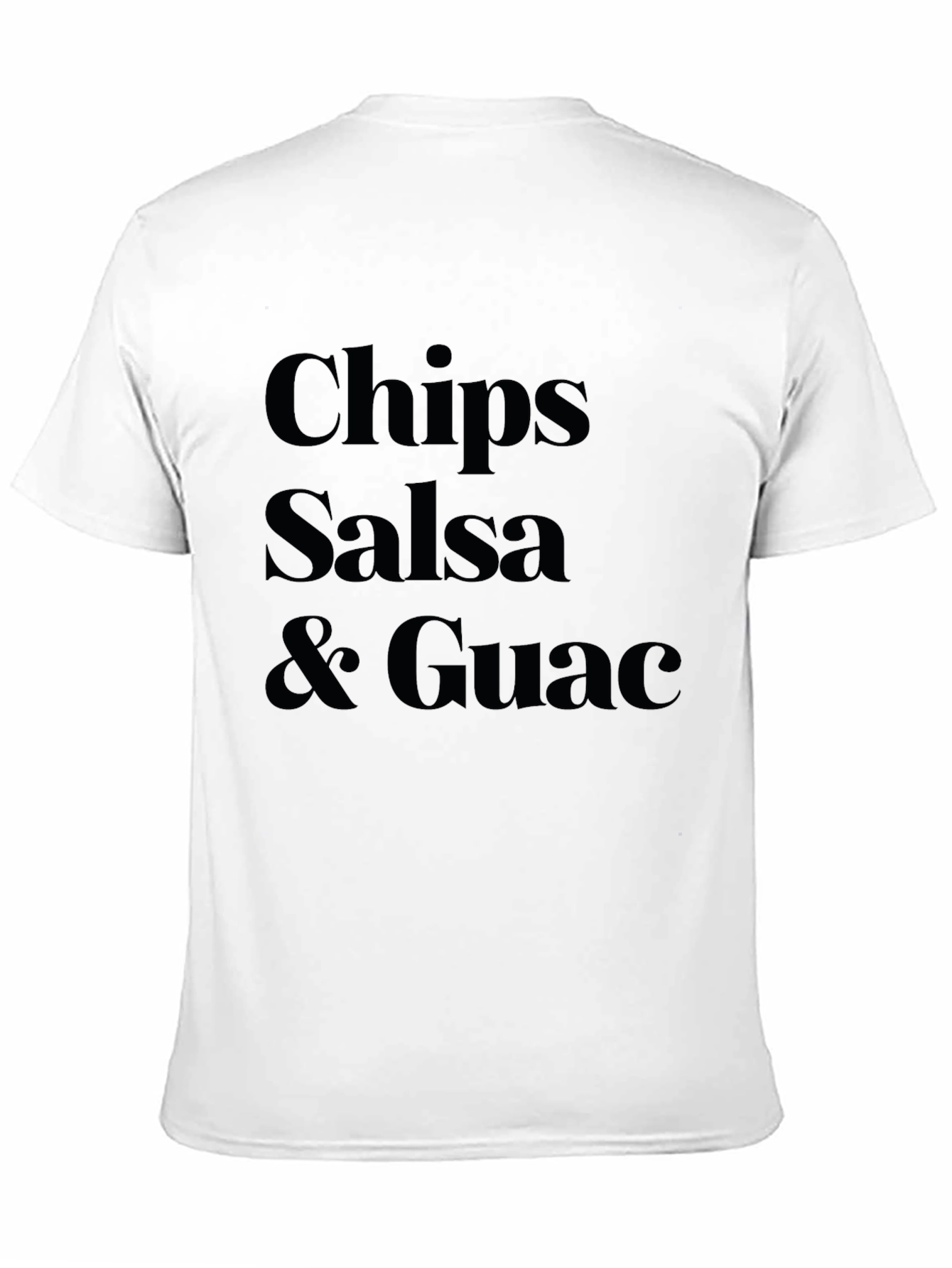 Black Chips Salsa & Guac Black Graphic T-Shirt view 11