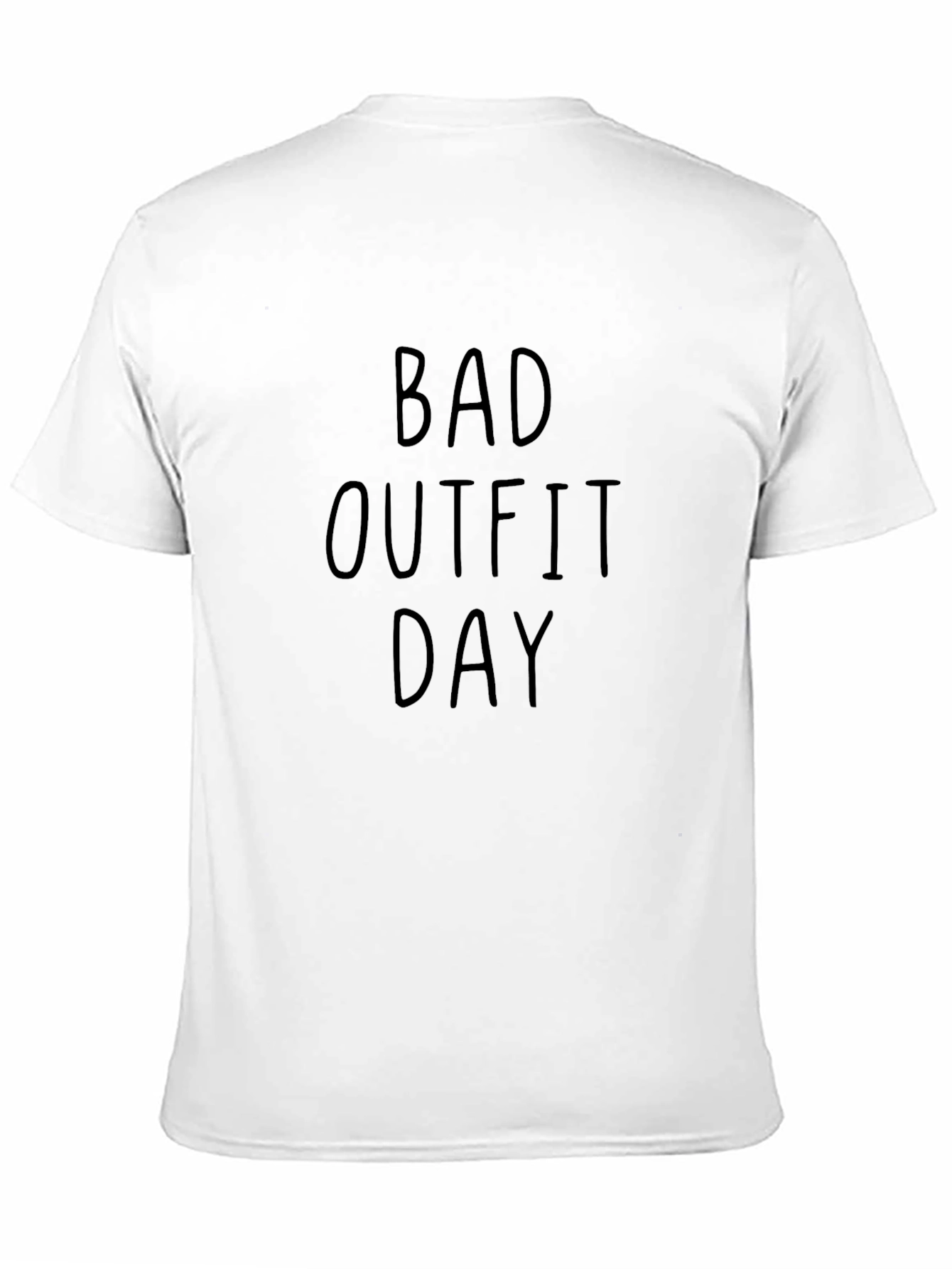 Black Bad Outfit Day Men's Black Graphic T-Shirt view 11