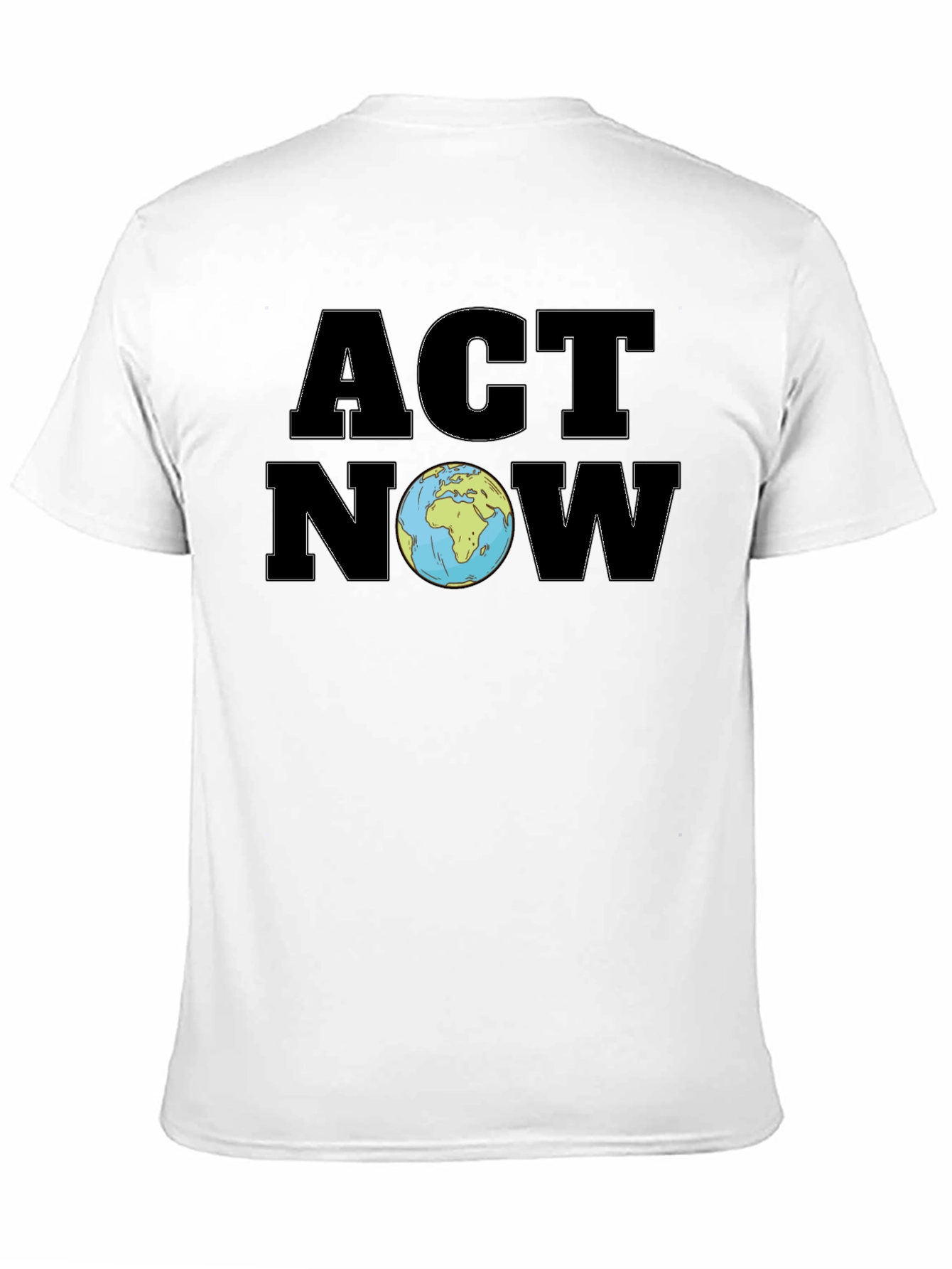 Black Act Now Earth T-Shirt view 11