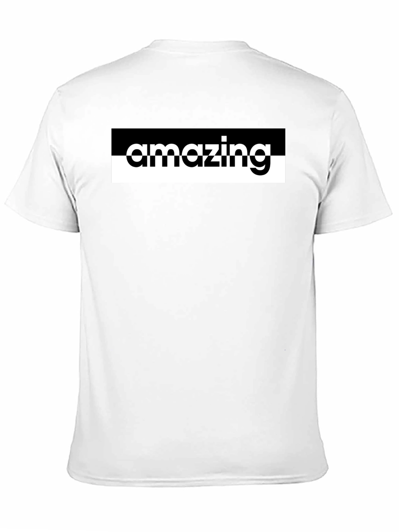 Black Amazing Graphic Print Crew Neck T-Shirt view 11