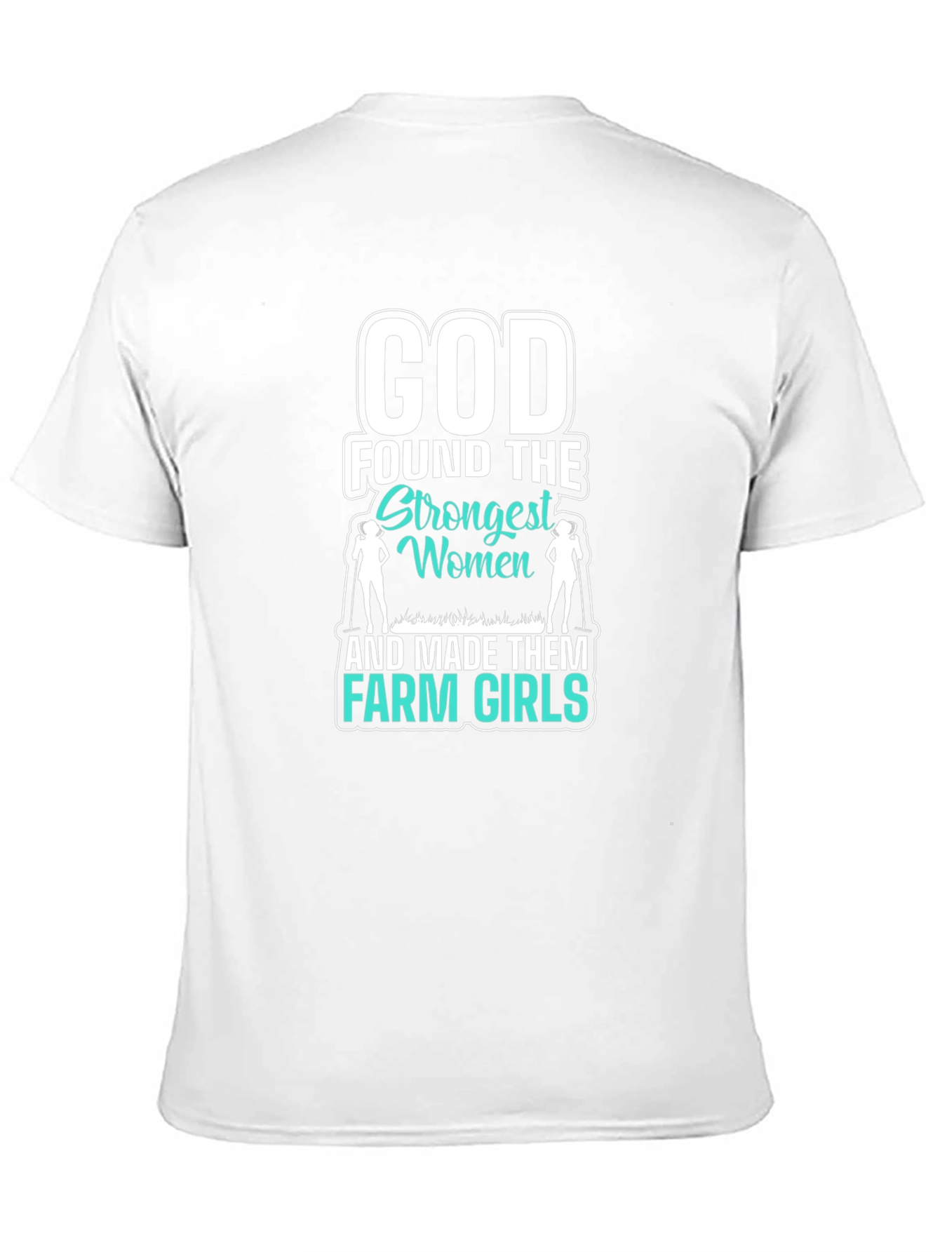 Black God Made Farm Girls T-Shirt view 11