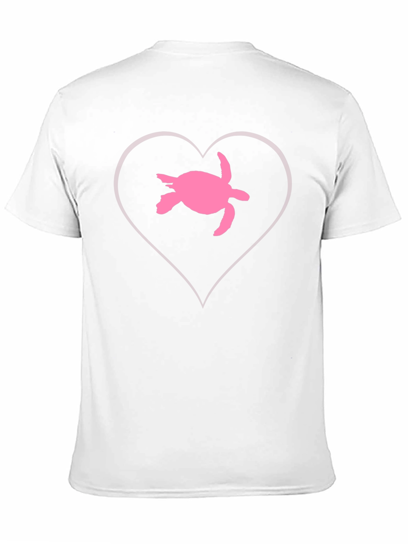 Black Sea Turtle Heart T-Shirt - Black Cotton view 11