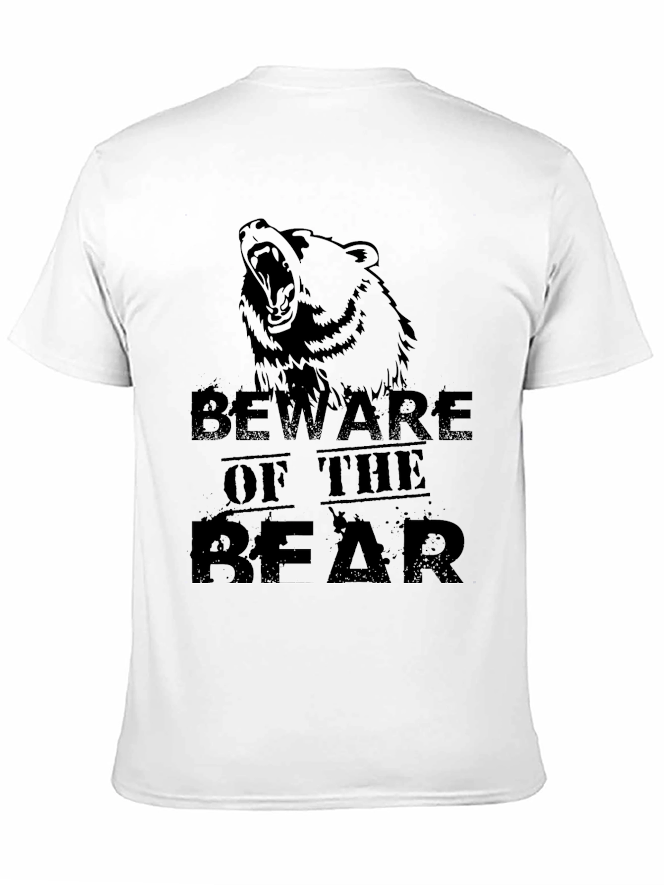 Black Beware of the Bear Graphic Tee view 11
