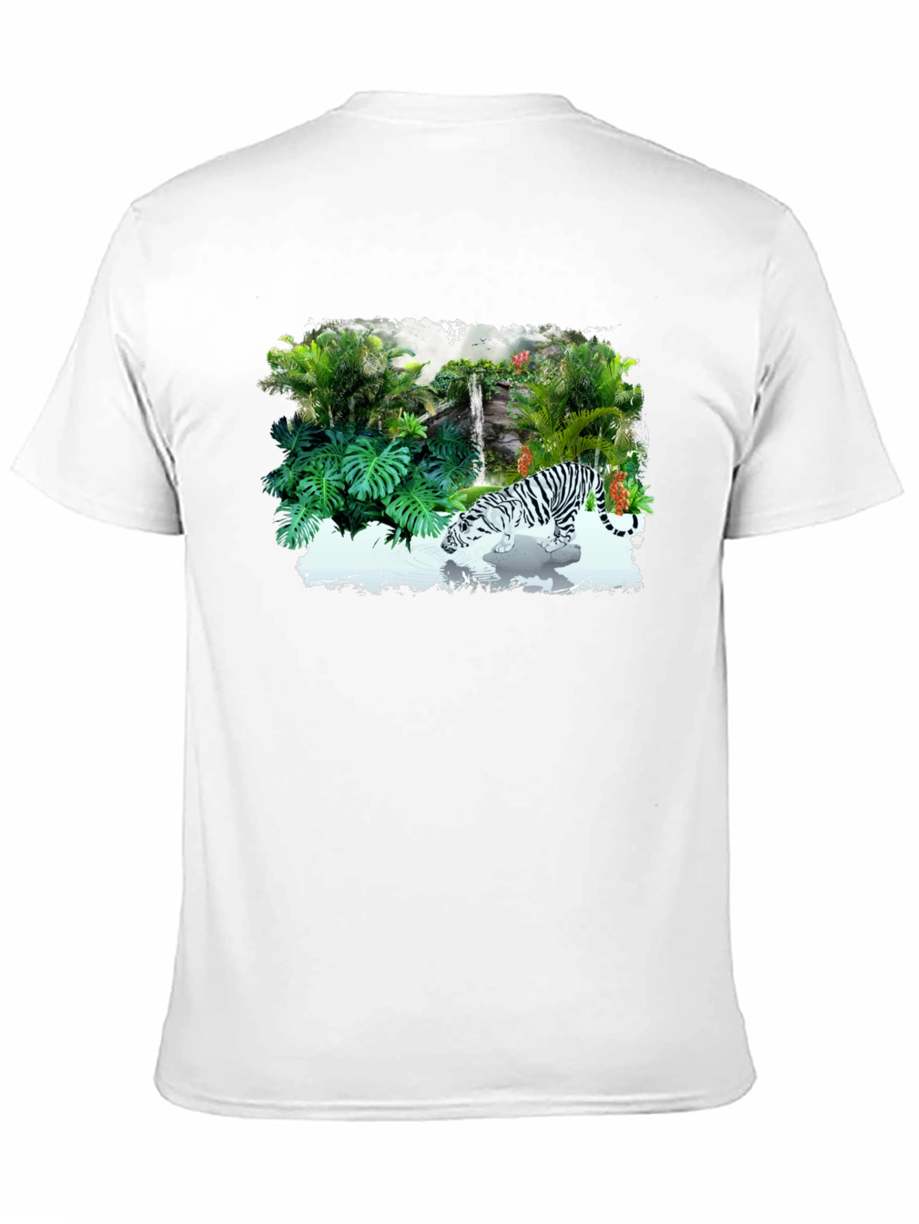 Black Jungle Tiger Graphic Tee - Black view 11