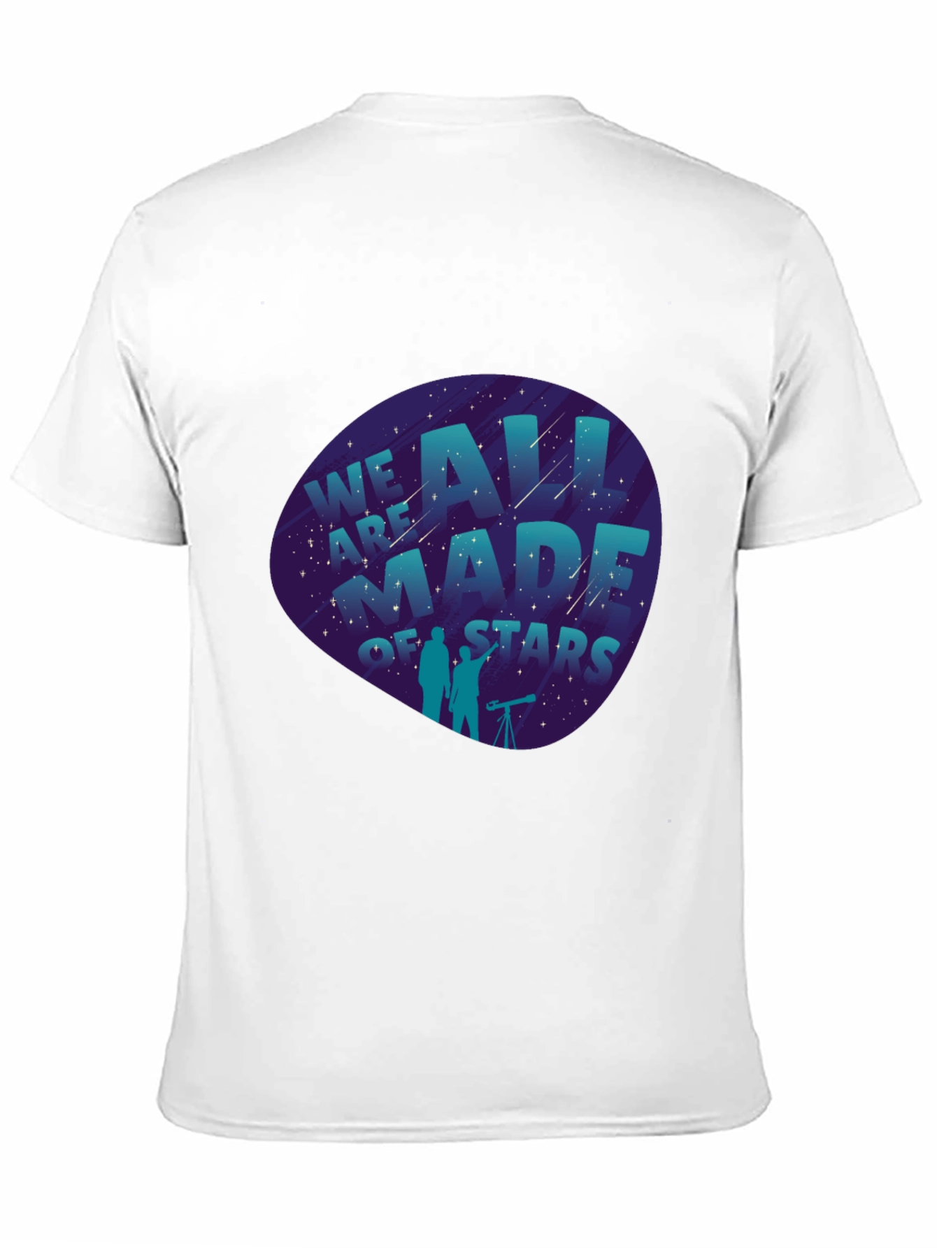 Black We Are All Made of Stars Graphic Tee - Black view 11