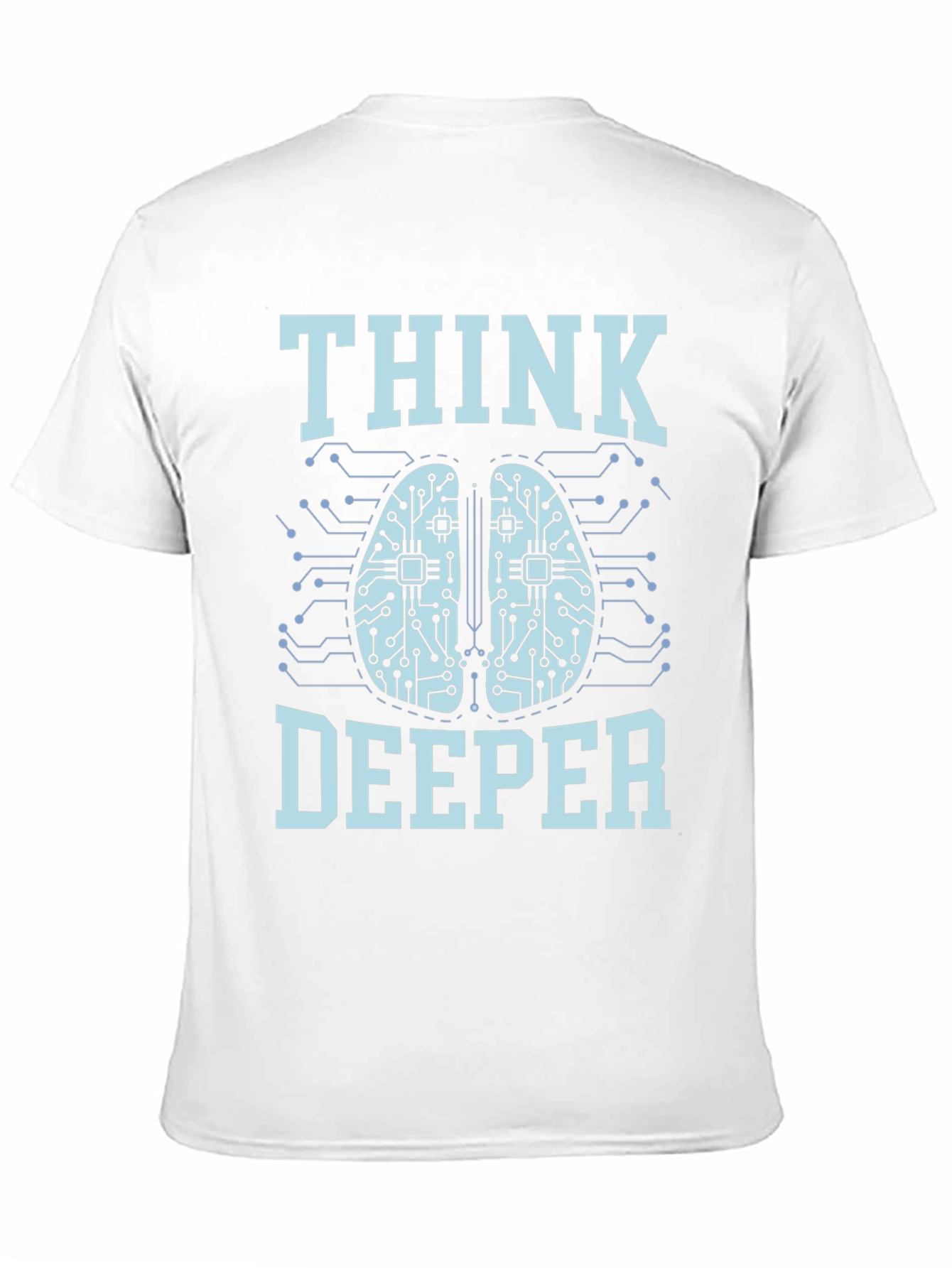 Black Think Deeper Graphic Tee - Black Cotton T-Shirt view 11