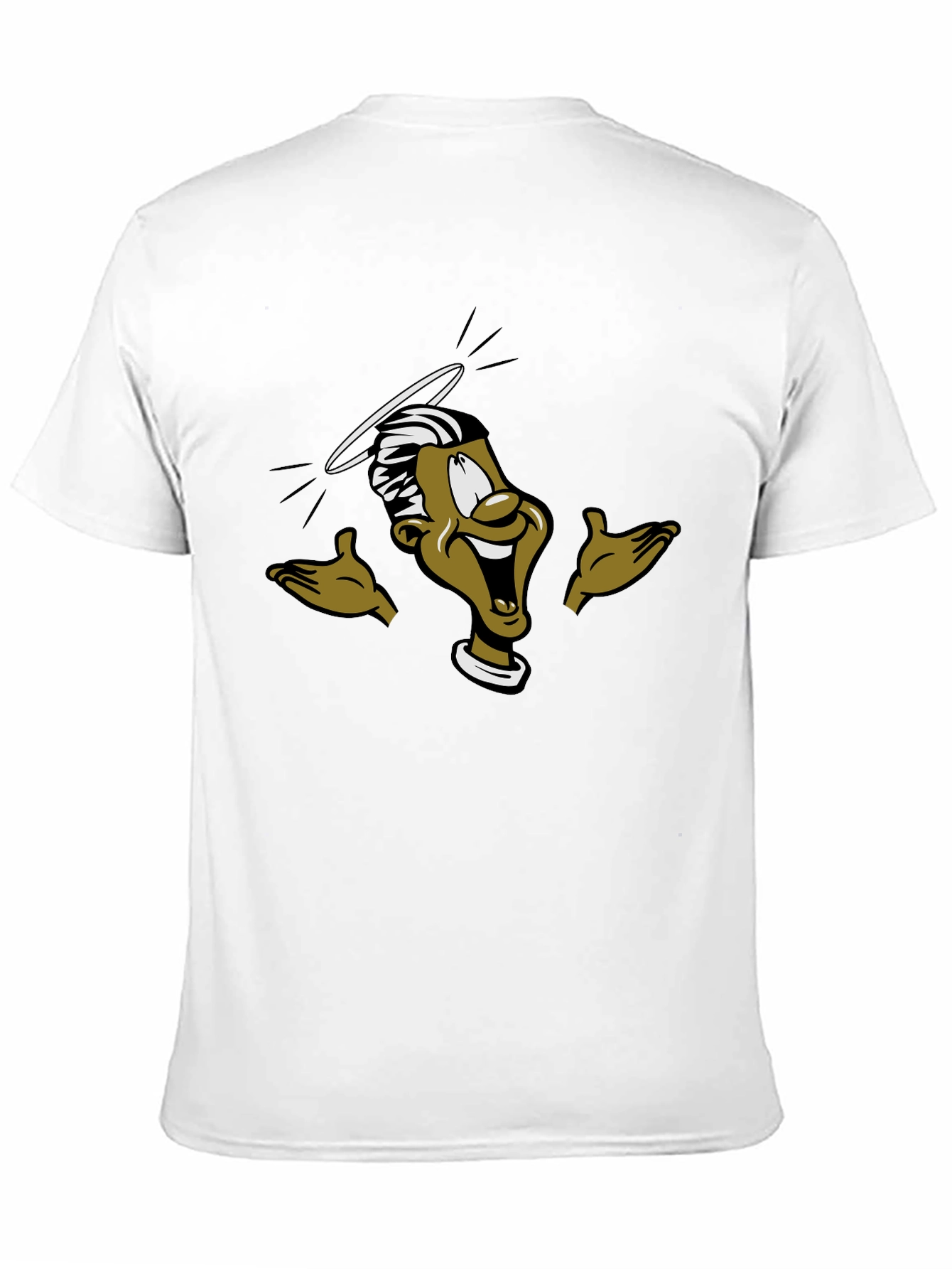Black Funny Cartoon Graphic T-Shirt view 11