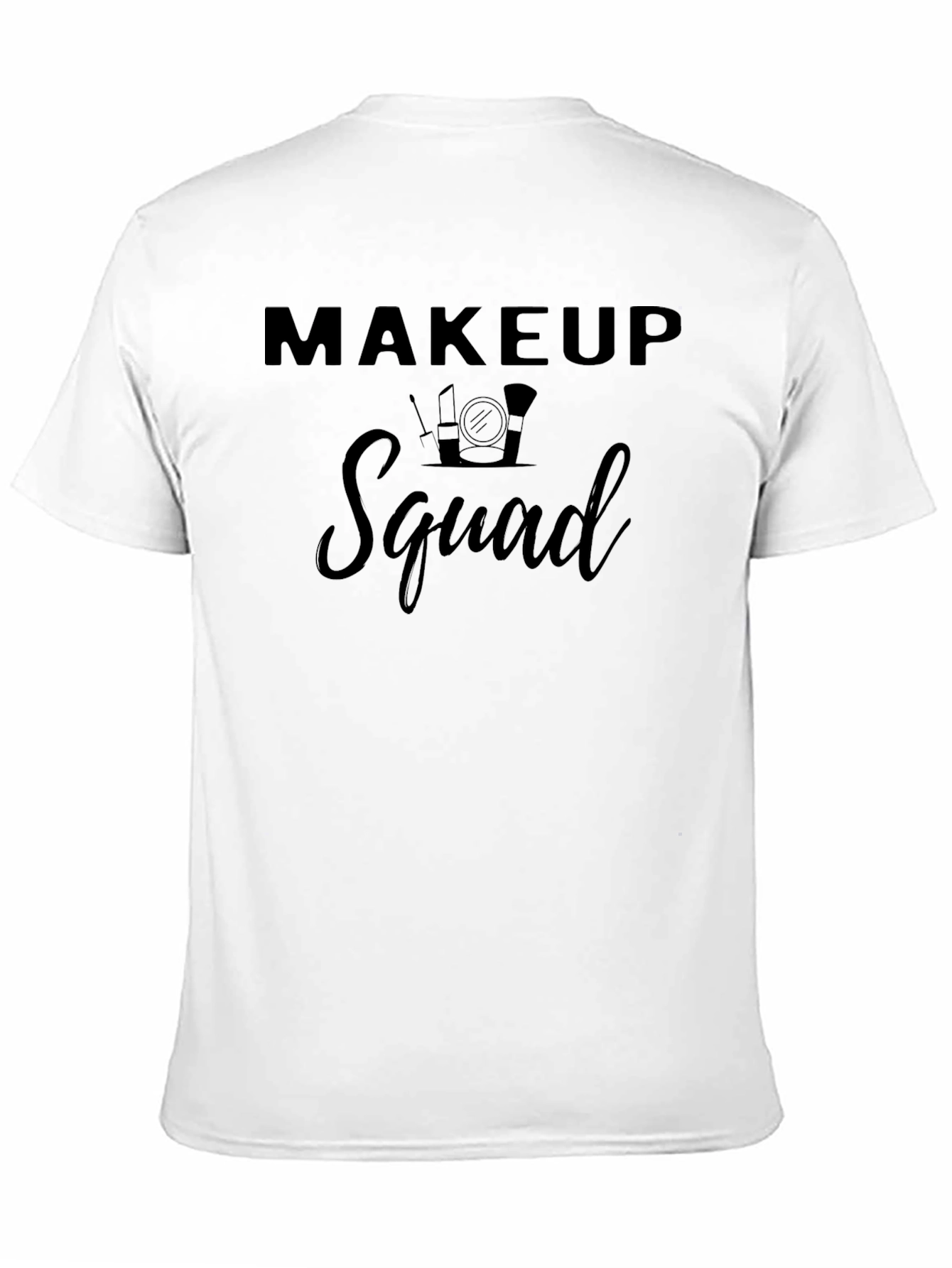 Black Makeup Squad Graphic Tee - Stylish Cotton T-Shirt view 11