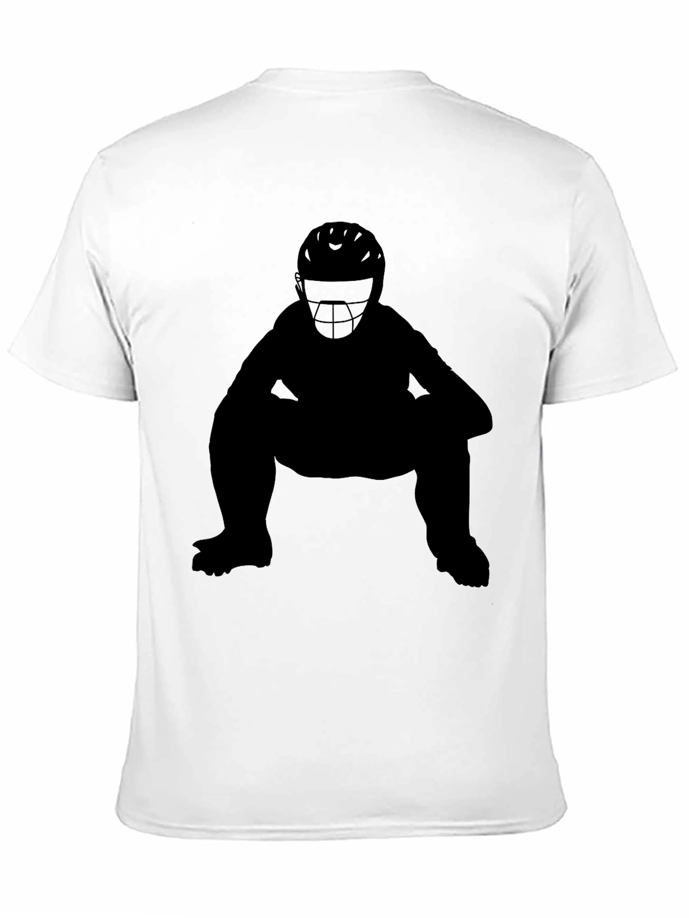 Black Black Baseball Catcher T-Shirt view 11