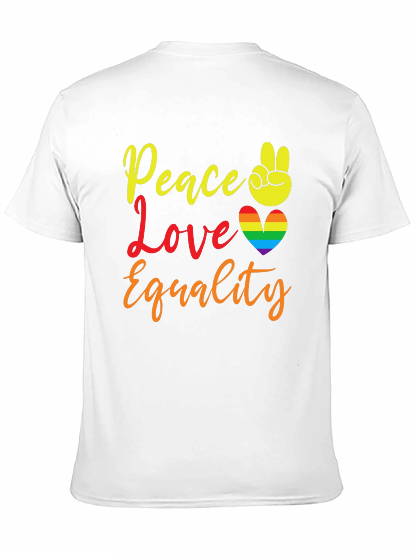 Peace Love Equality Pride T-Shirt - 11