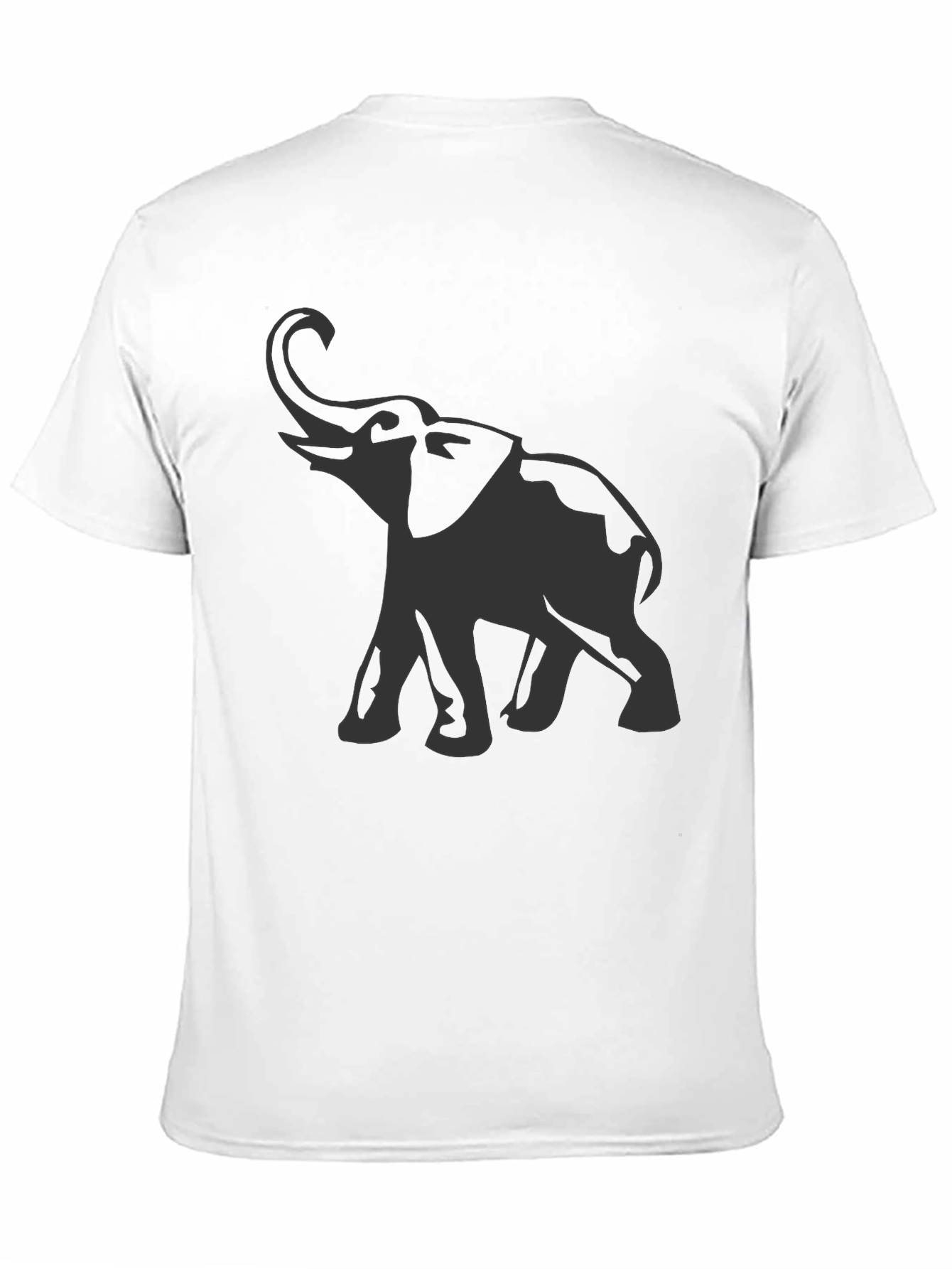 Black Elephant Graphic Tee - Black Cotton Comfort view 11