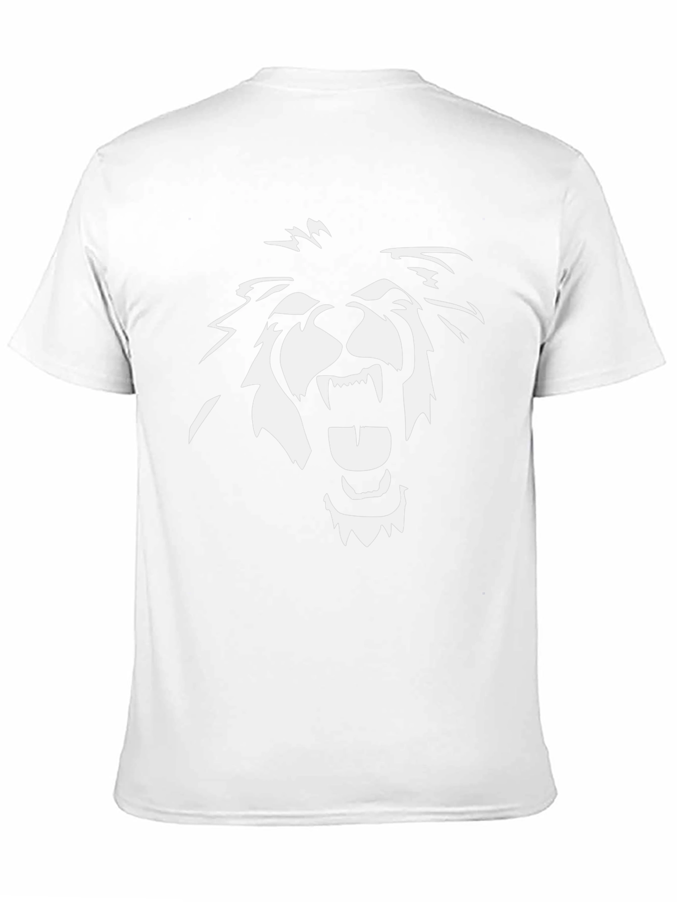 Black Black Graphic Tee - Roaring Lion Design view 11