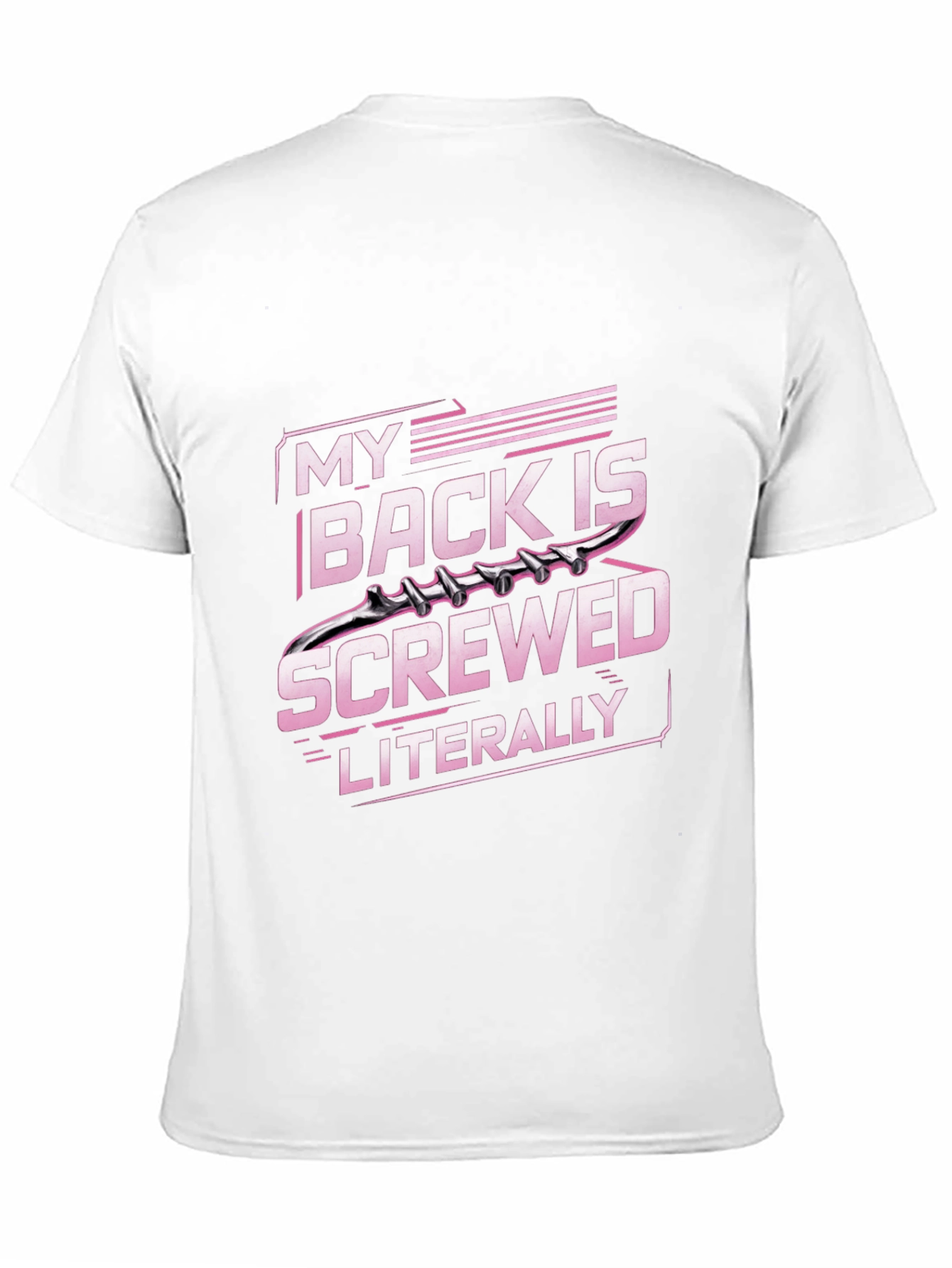 Black My Back is Screwed T-Shirt - Literally view 11