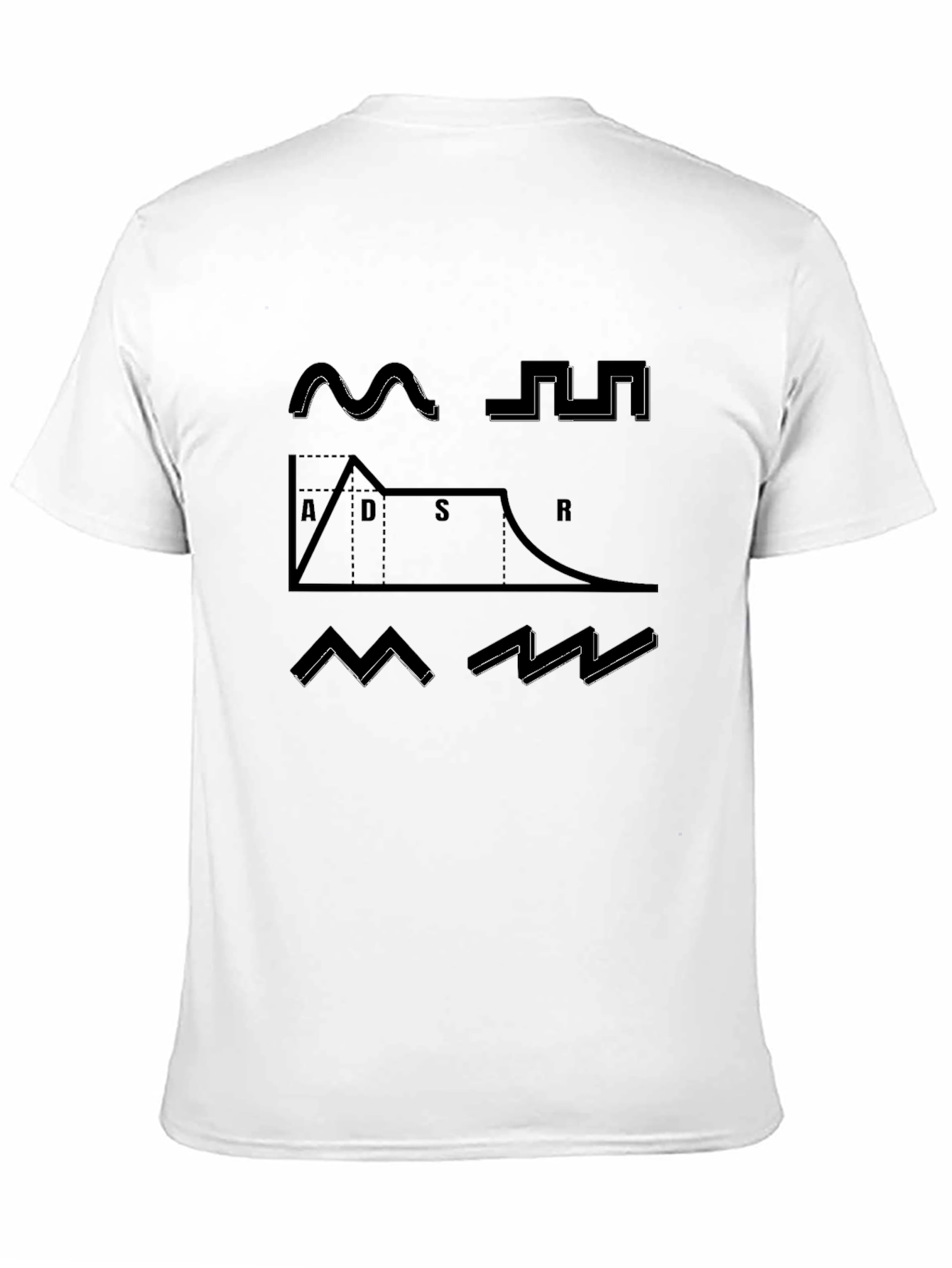 Synth ADSR Envelope Graphic T-Shirt - Musician Tee - 11