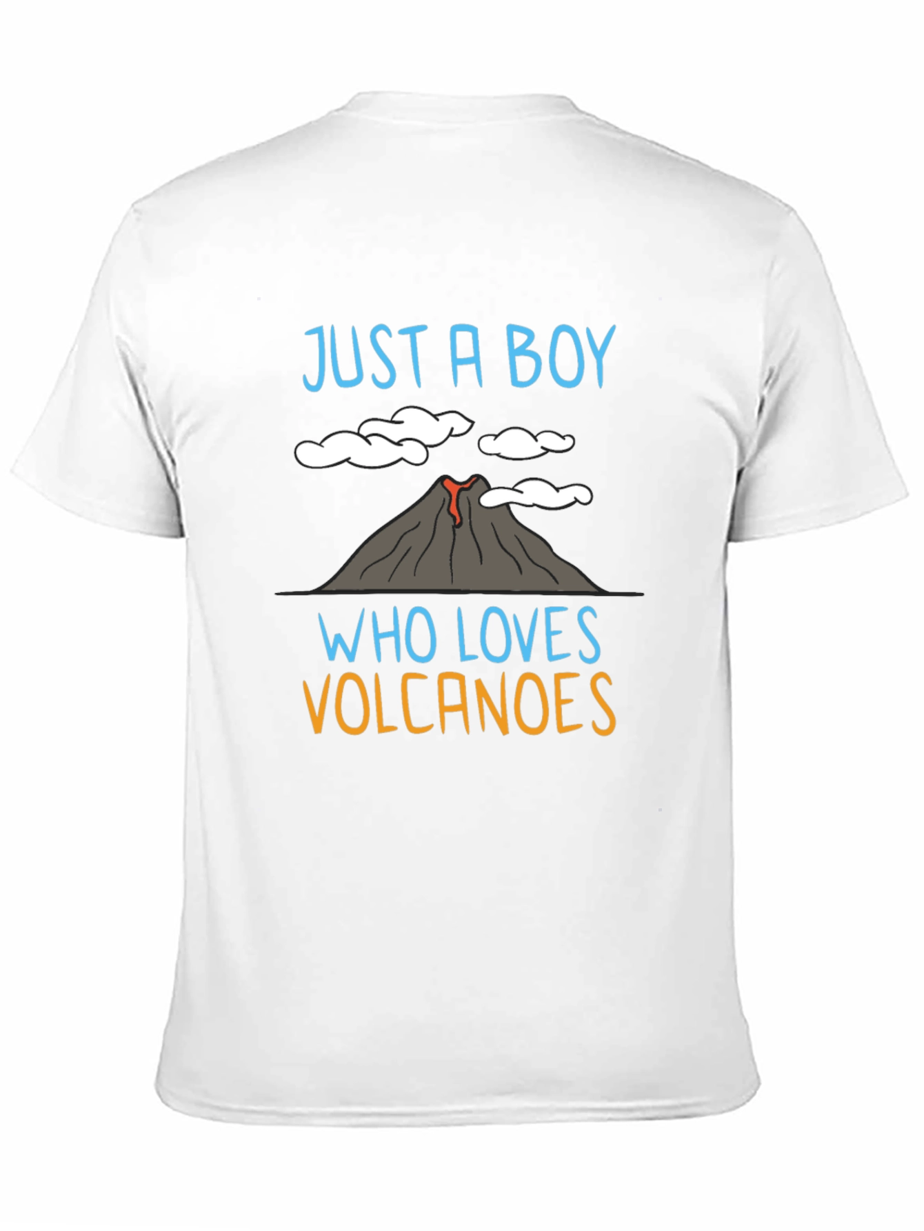 Black Boy Who Loves Volcanoes Graphic T-Shirt view 11