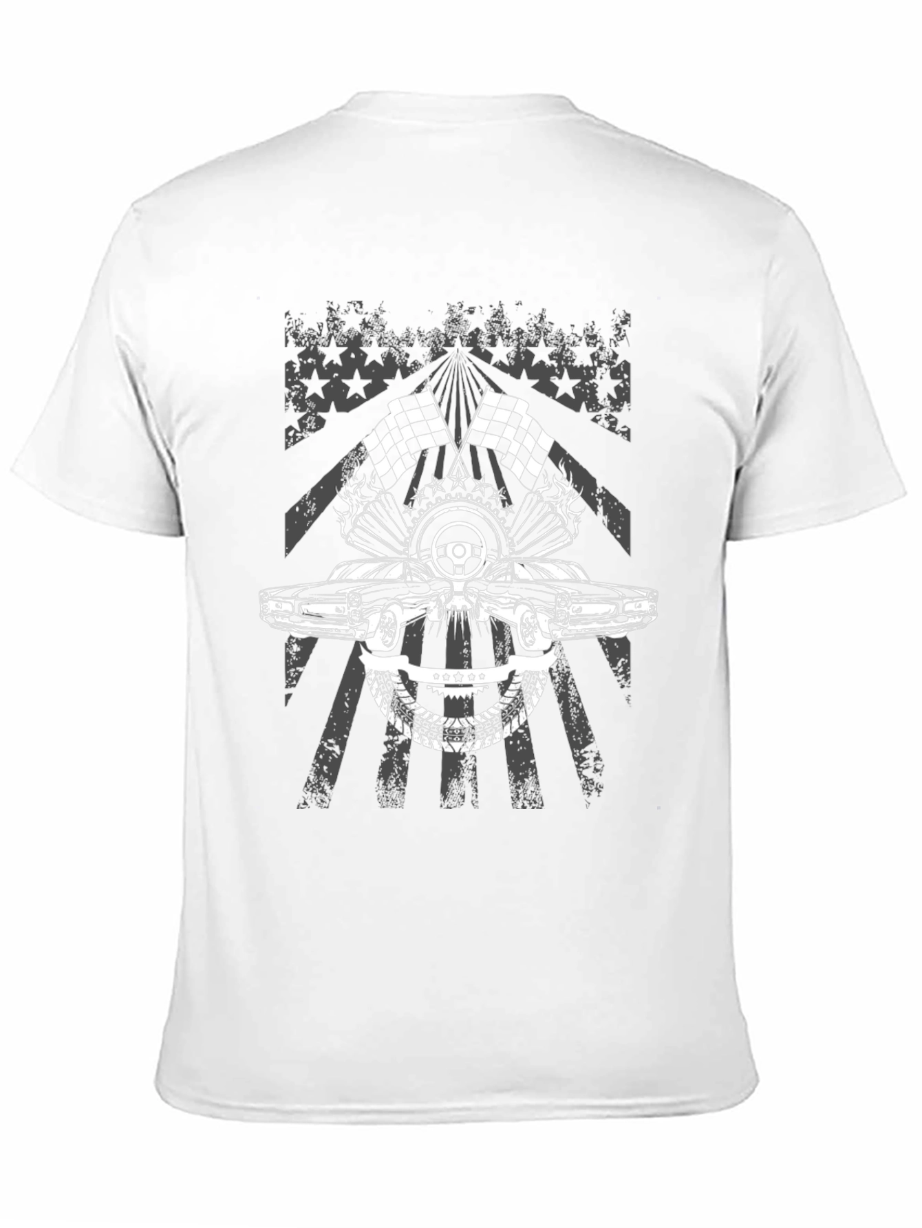 Black Racing Car Graphic Tee view 11