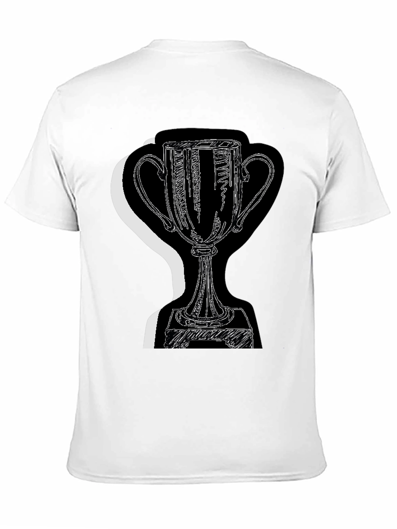 Black Trophy Graphic Tee - Black Cotton Blend view 11