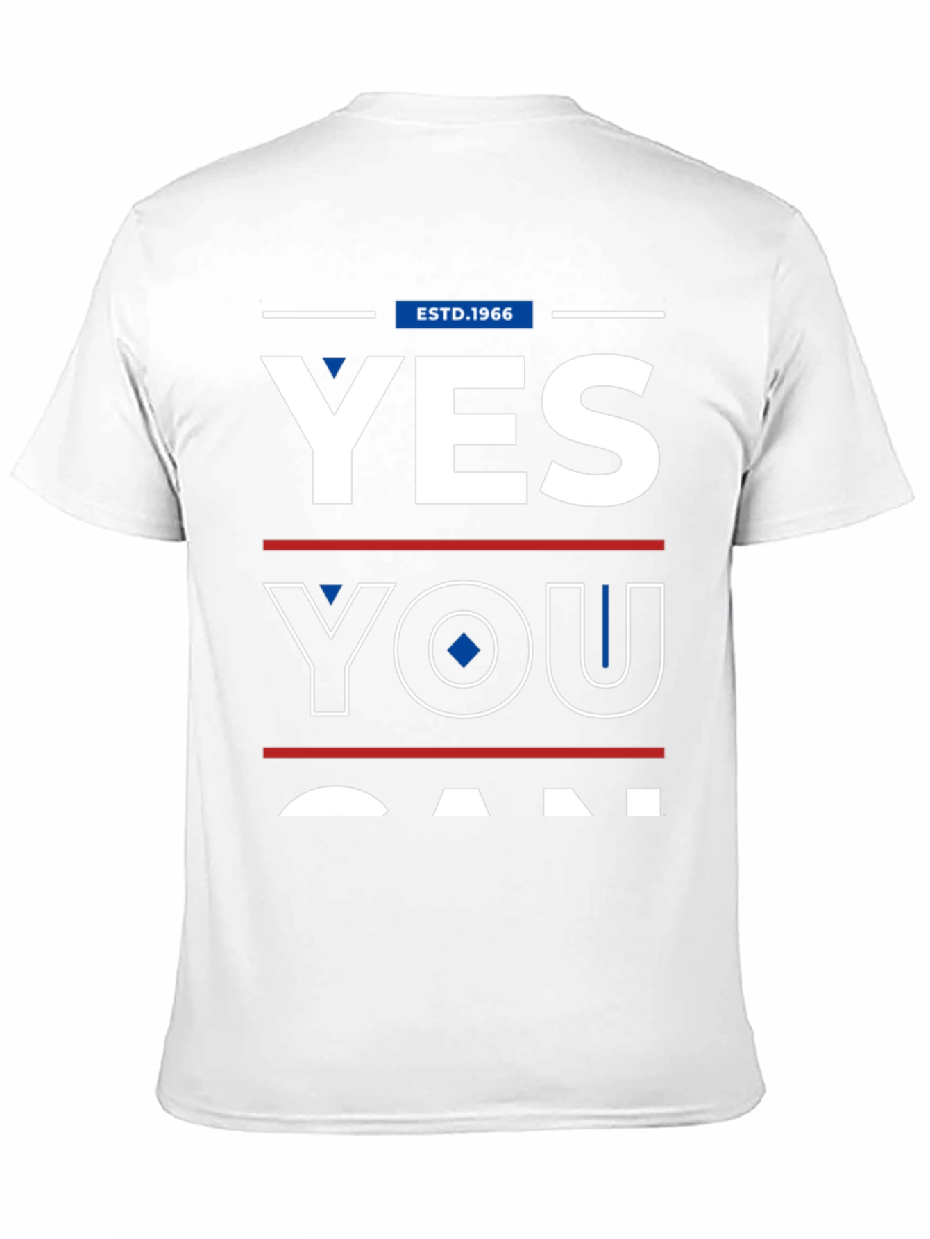 Black Yes You Can Graphic Tee - Est. 1966 - Mens T-Shirt view 11