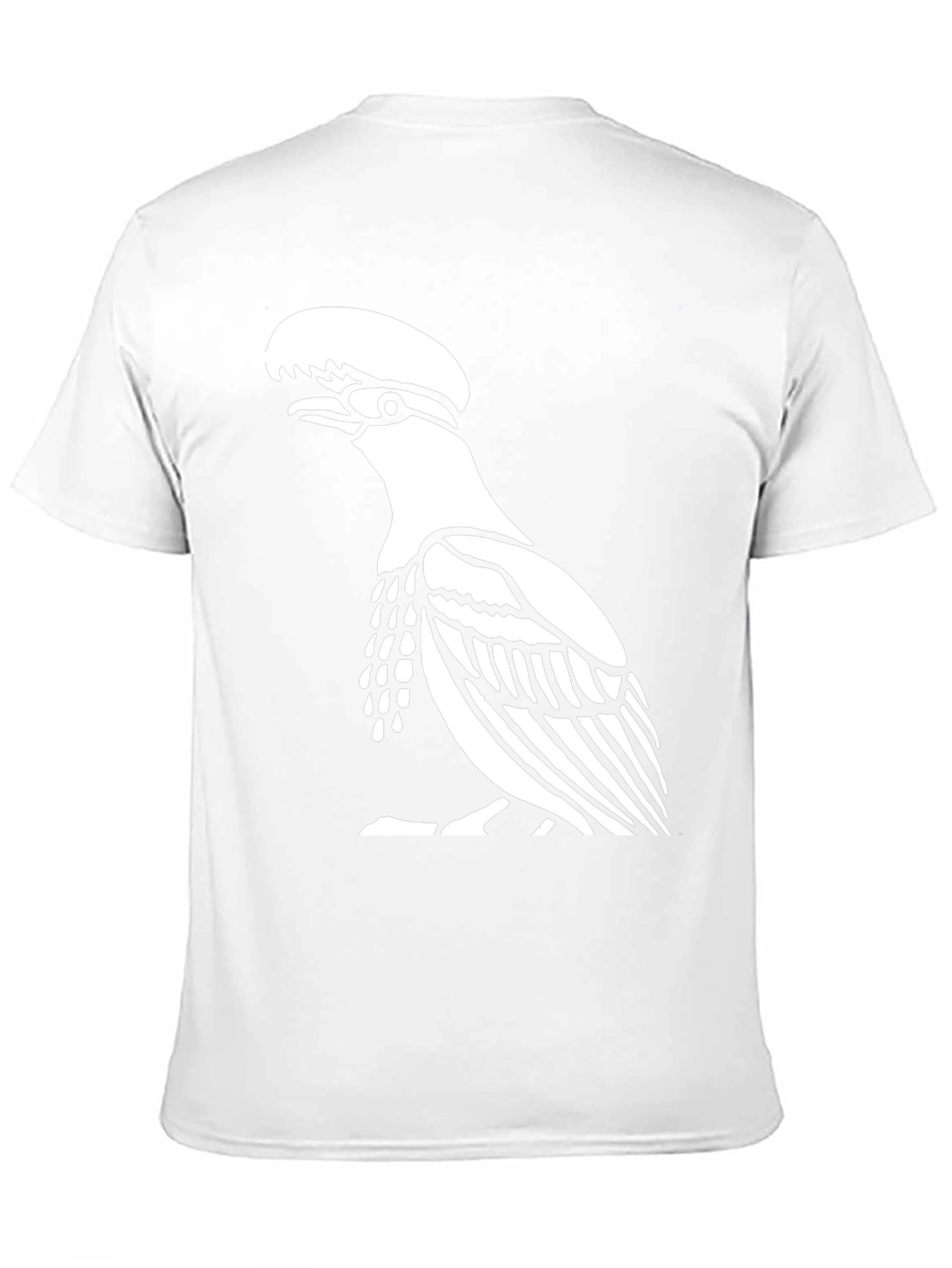 Black Black T-Shirt with Bird Design view 11
