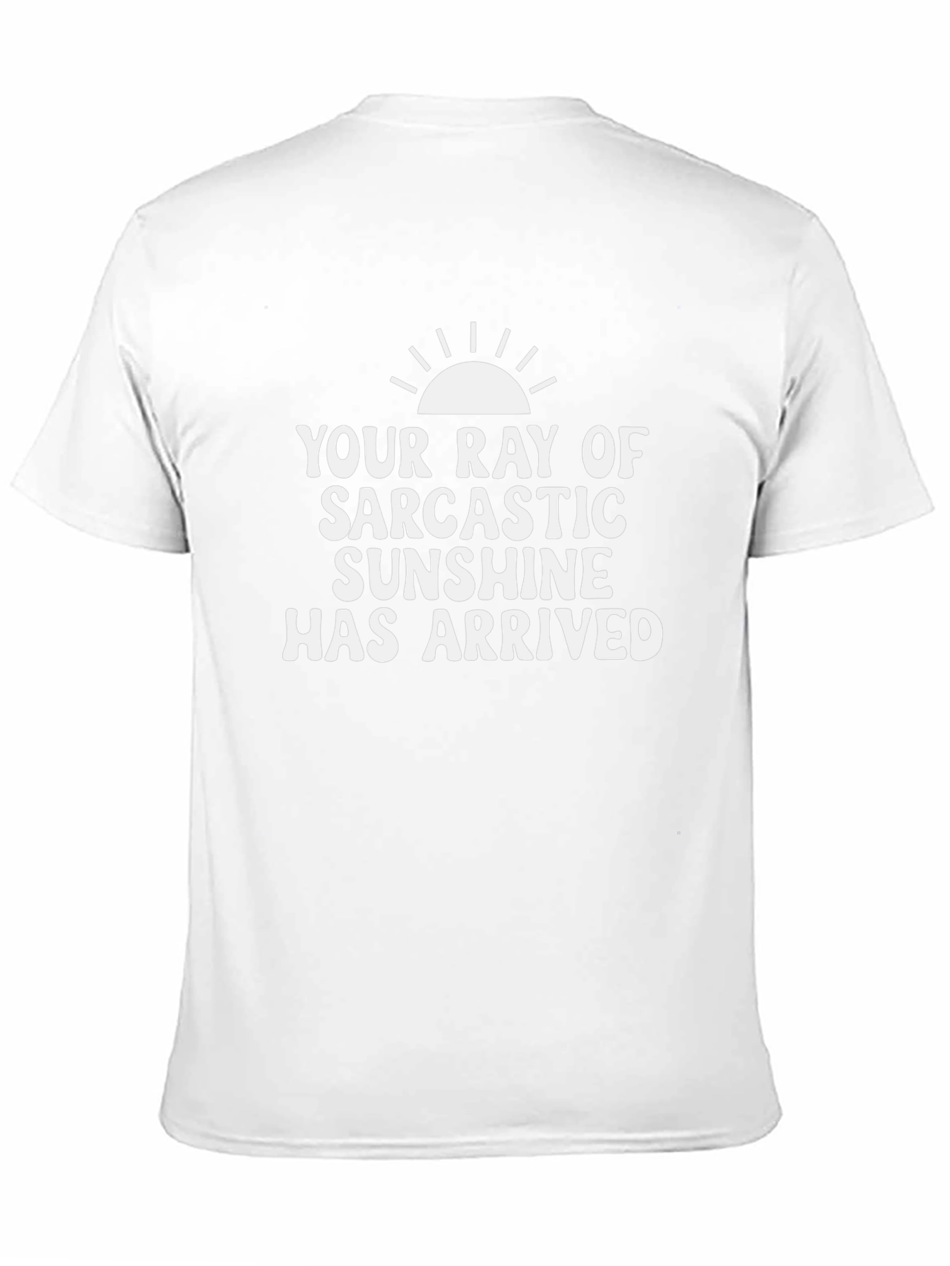 Black Sarcastic Sunshine Graphic Tee - Black Cotton T-Shirt view 11