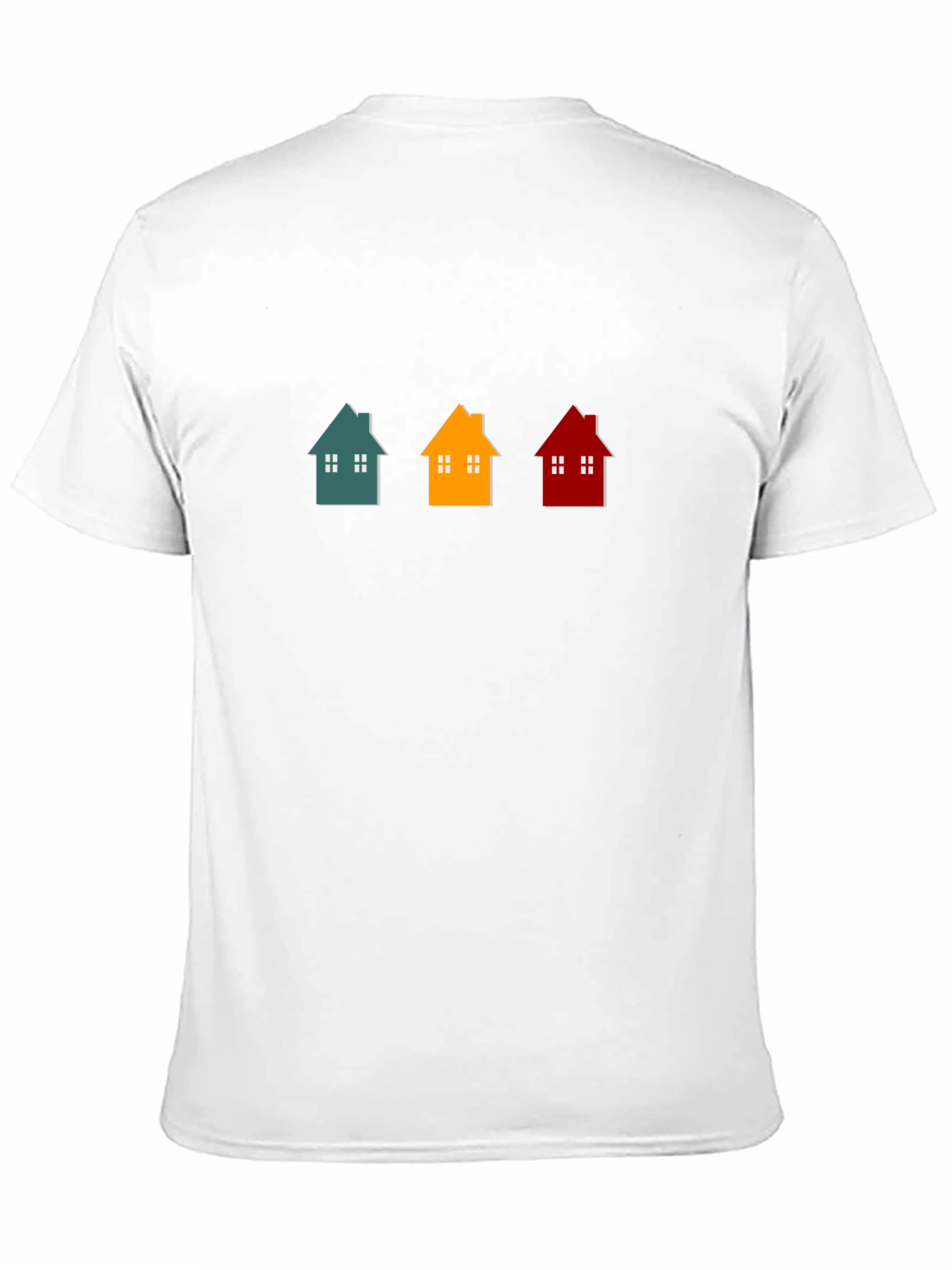 Black Colorful House T-Shirt view 11