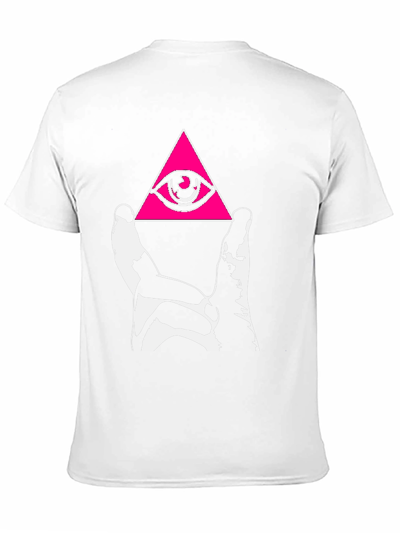 Black Illuminati Eye Pyramid Graphic Tee - Black view 11