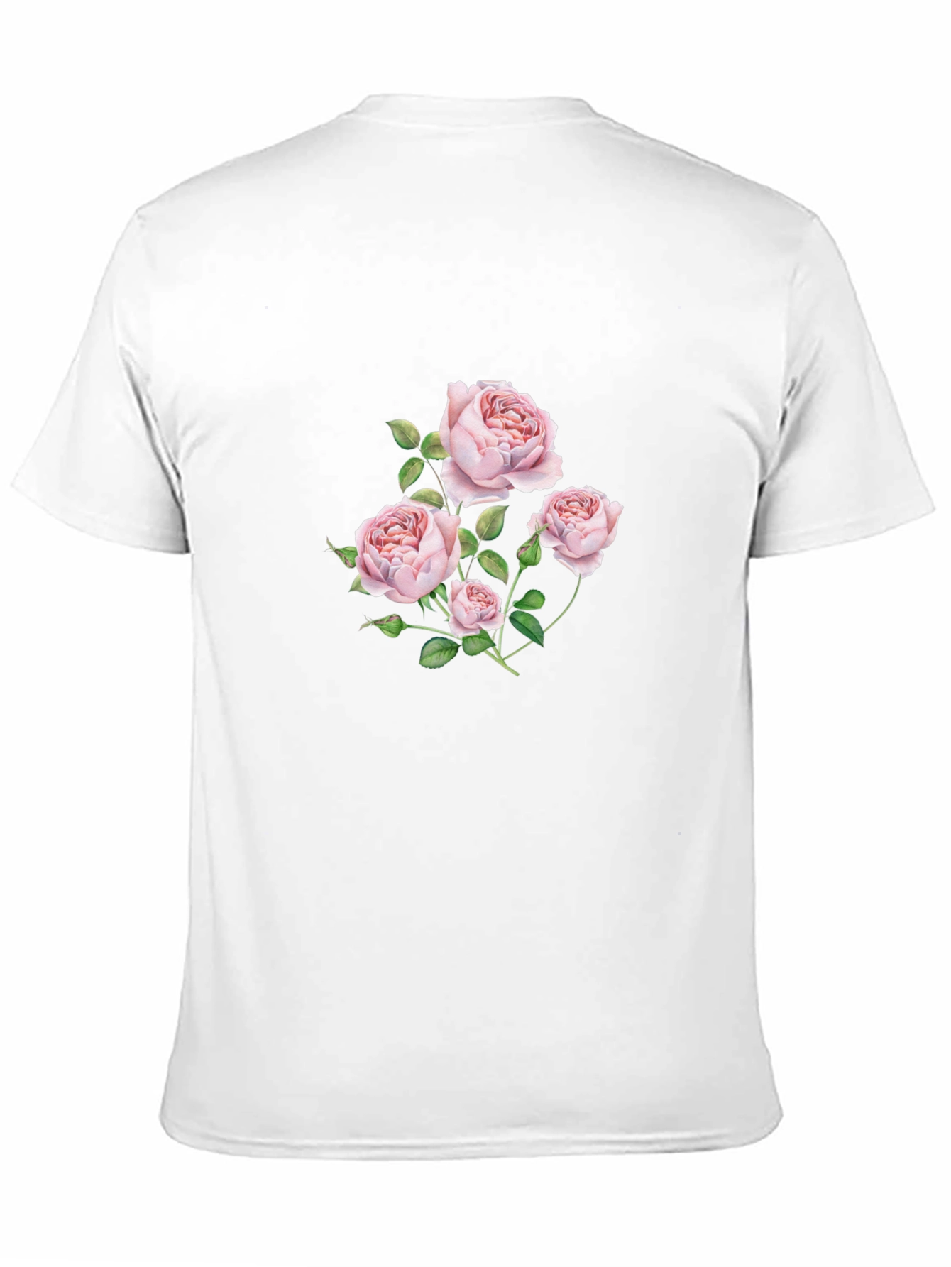 Floral Rose Graphic Black T-Shirt - 11