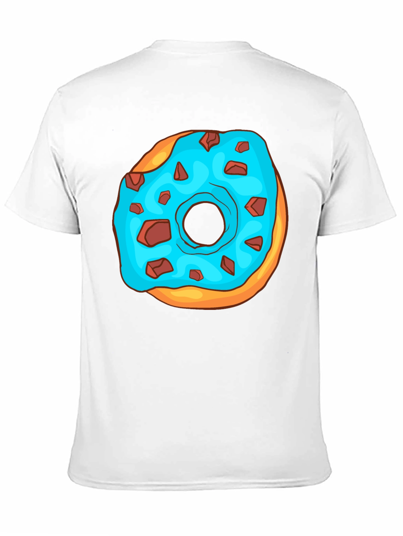 Black Donut Graphic T-Shirt - Funny Cartoon Design view 11