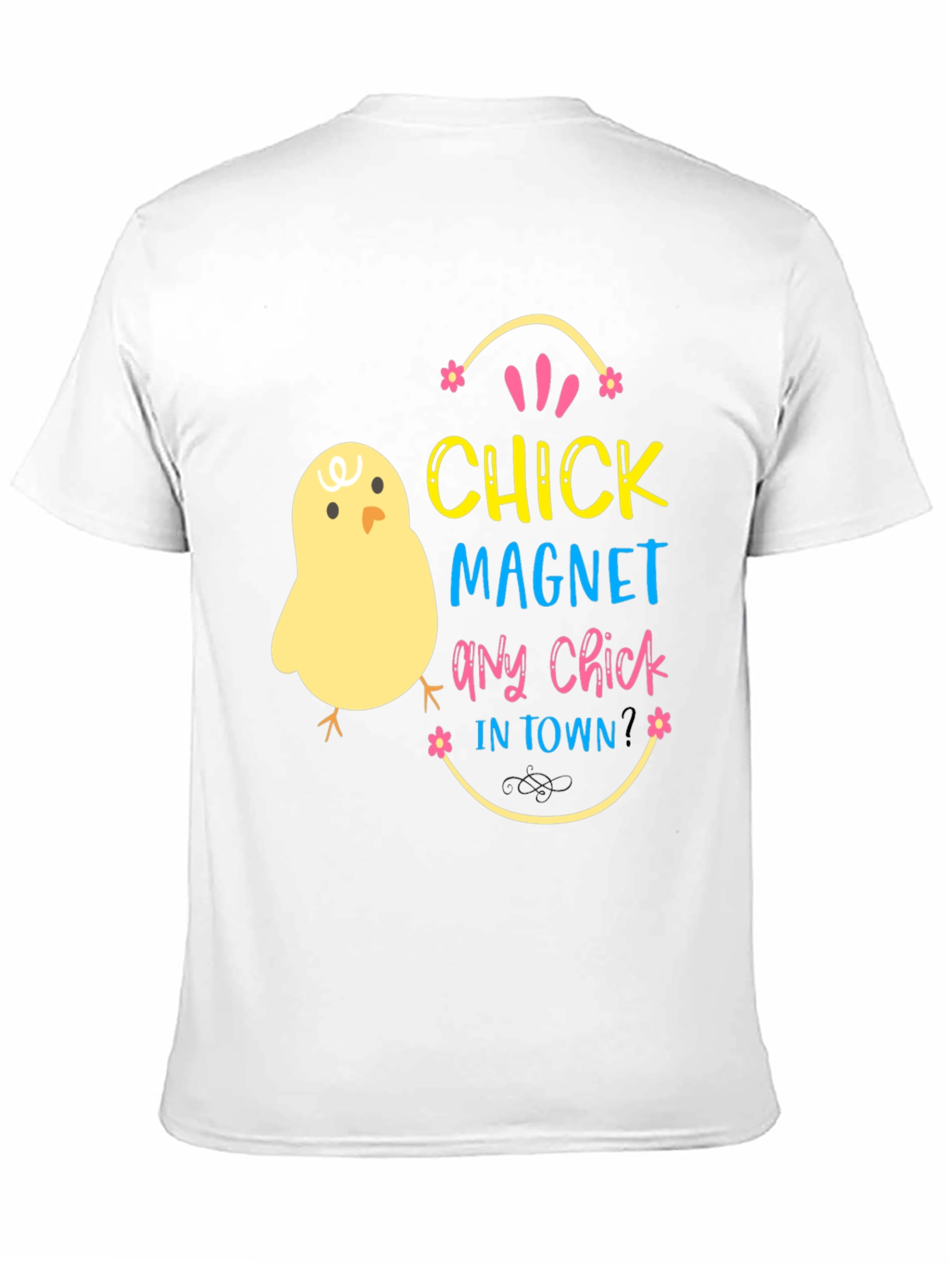 Black Chick Magnet T-Shirt - Easter Fun Apparel view 11