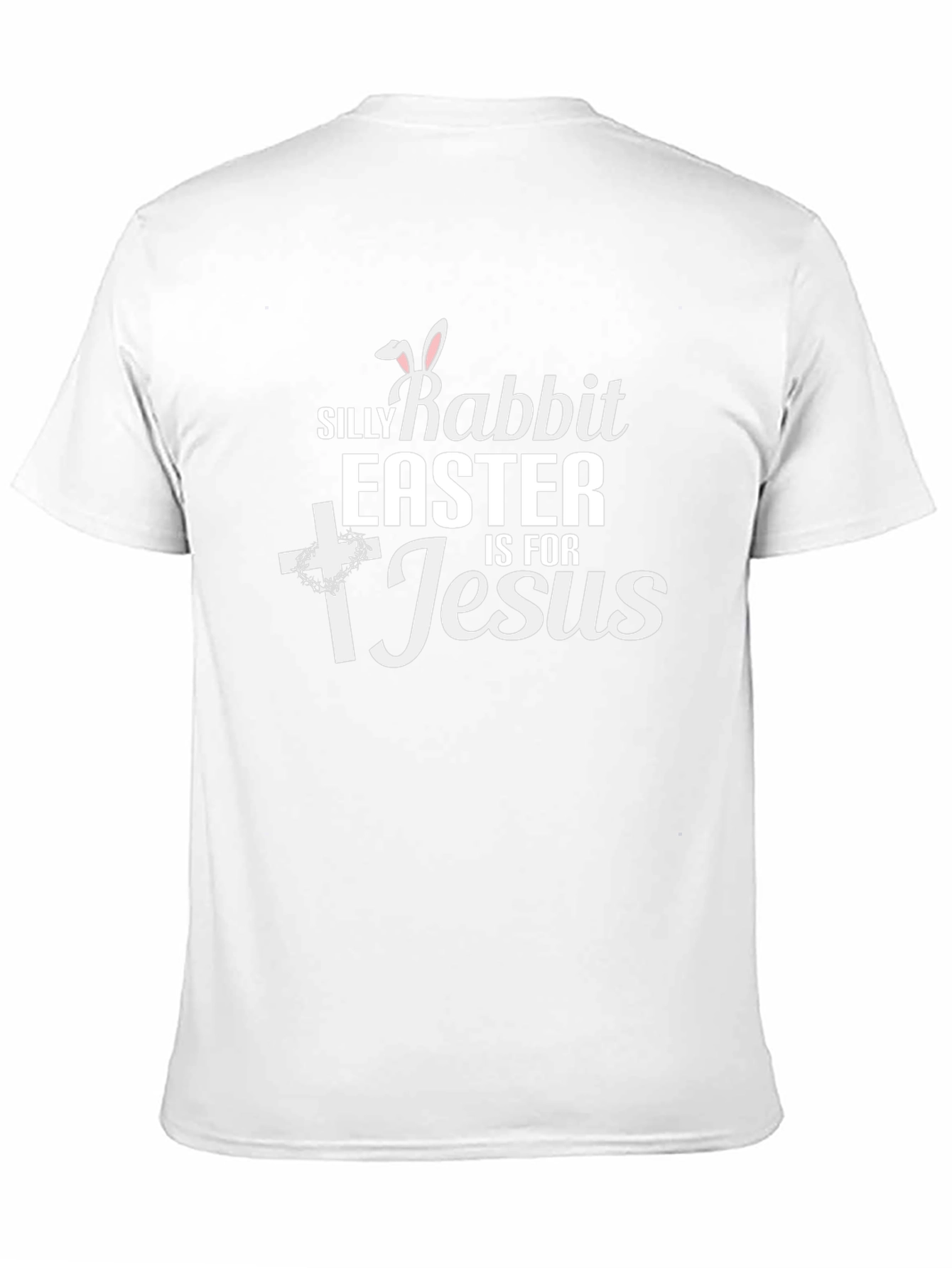 Black Silly Rabbit Easter is for Jesus Black T-Shirt view 11