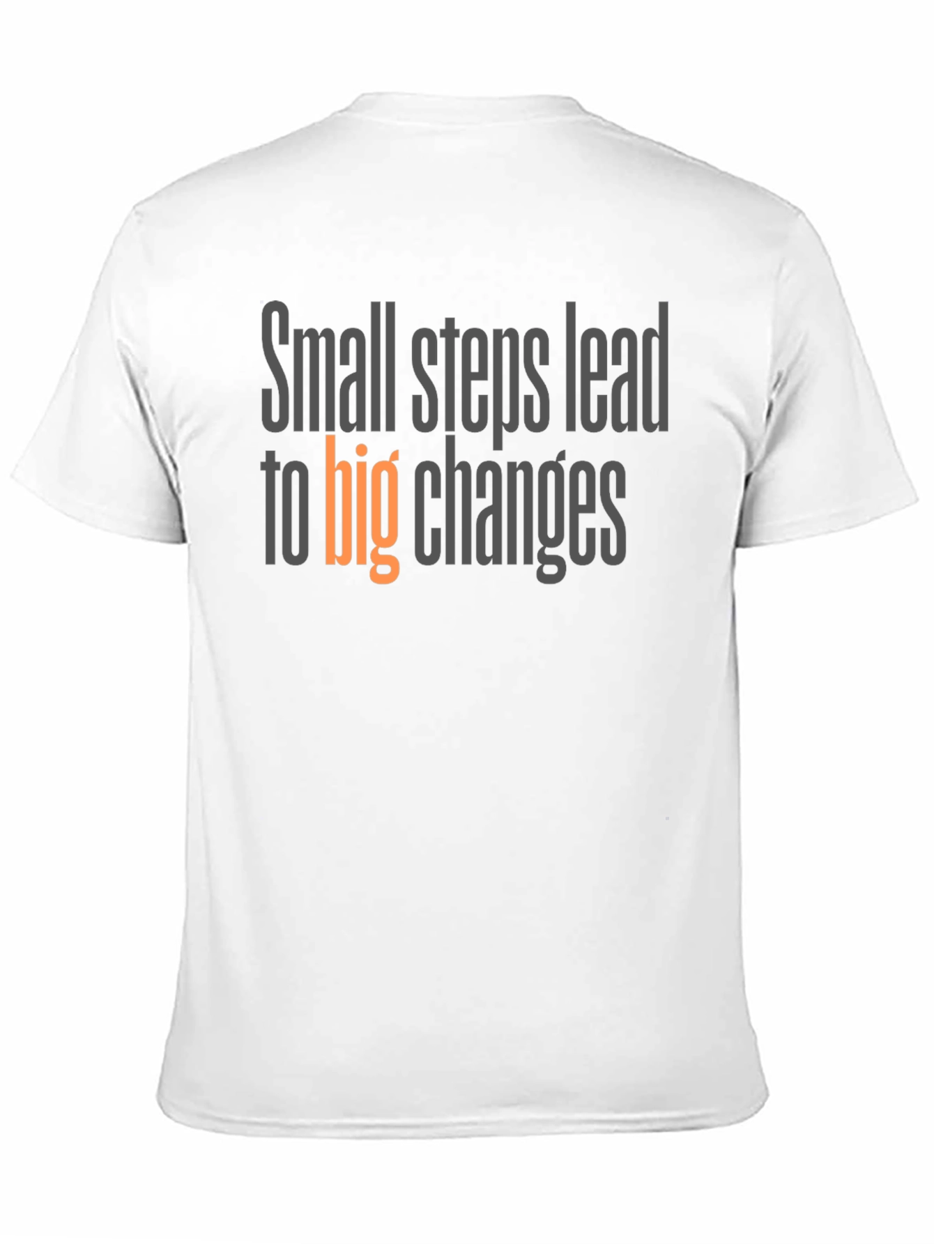 Black Inspirational "Small Steps" Graphic Tee - Black view 11