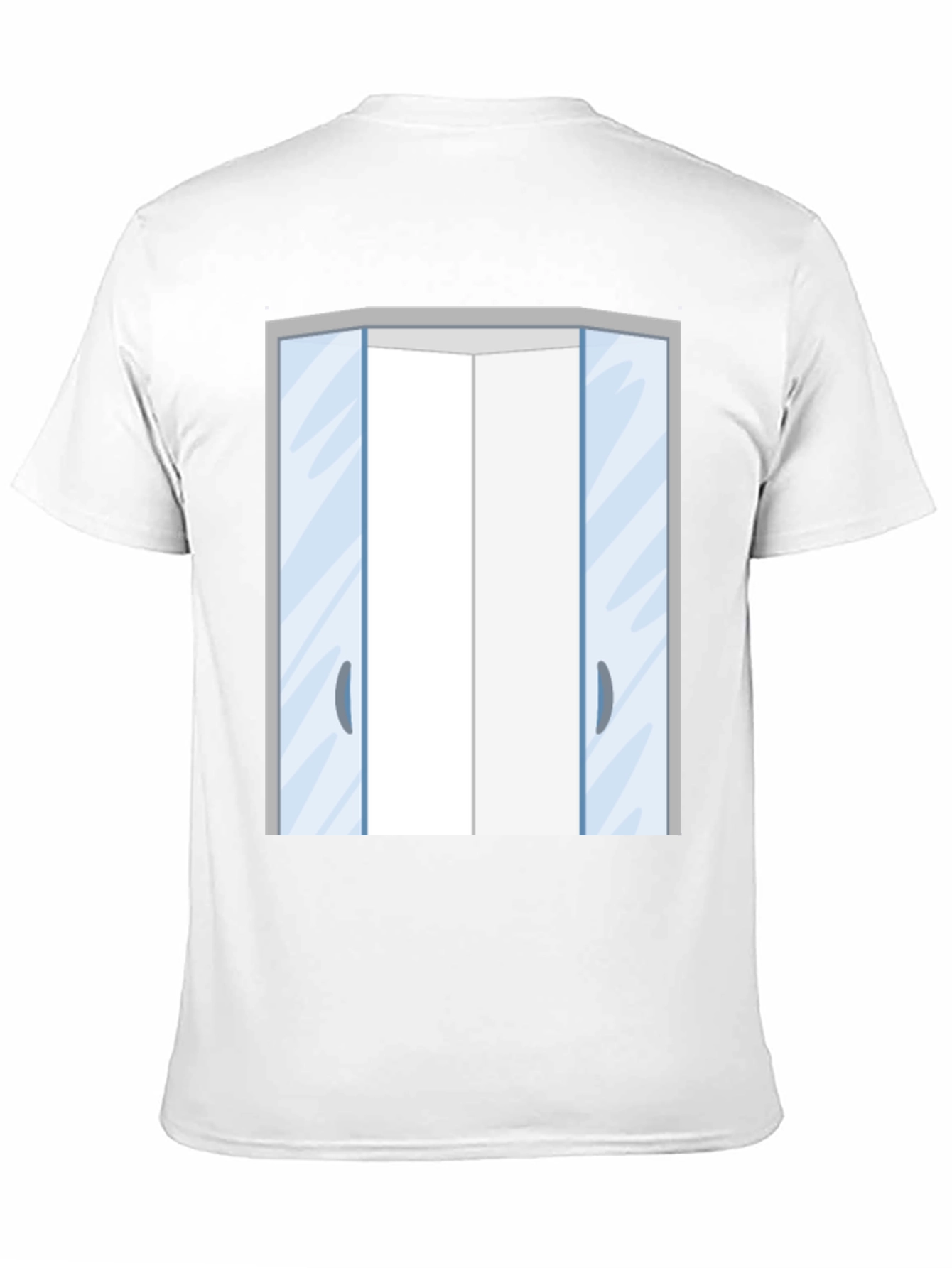 Black Elevator Doors Graphic T-Shirt - Black view 11