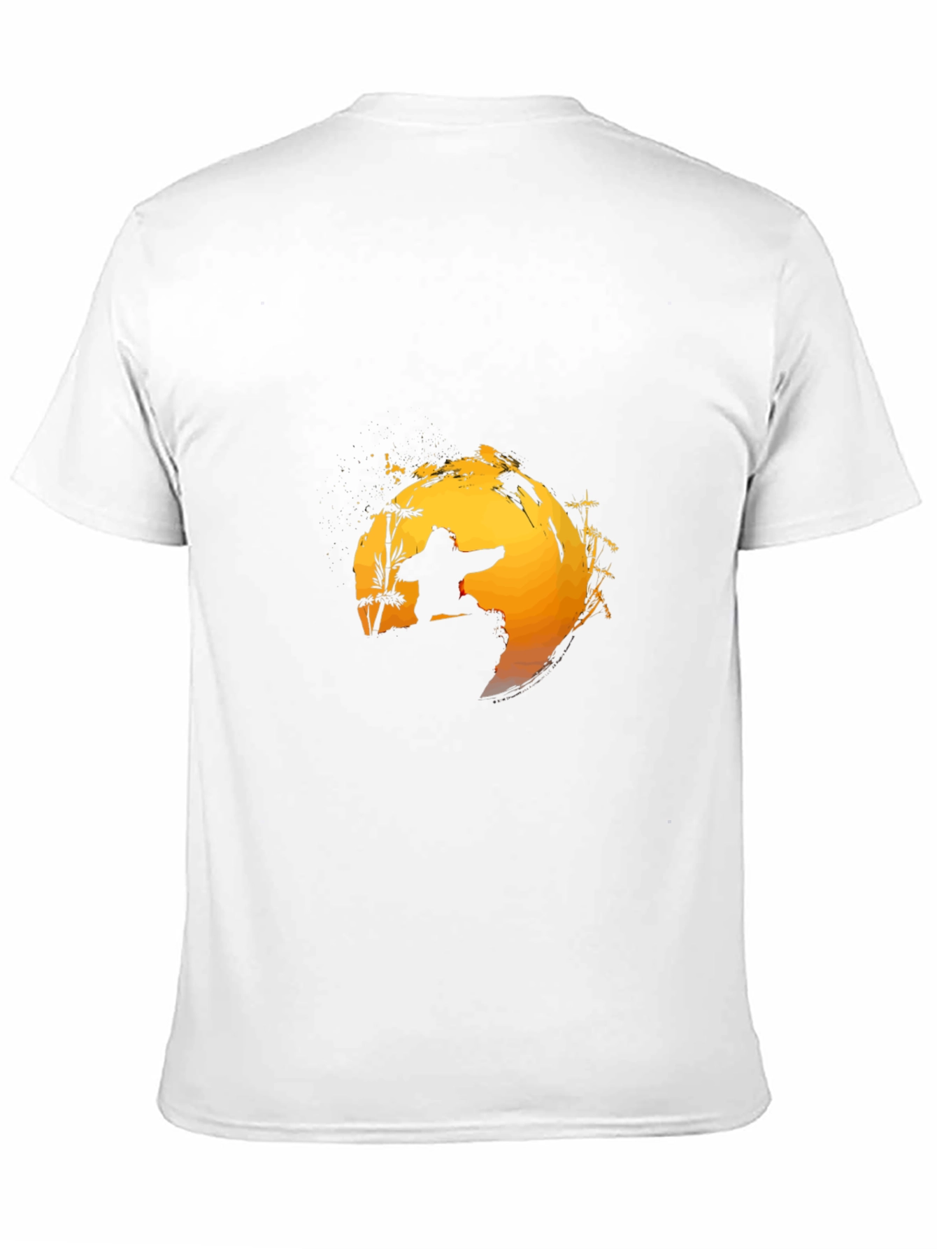 Black Kung Fu Sunset T-Shirt - Martial Arts Graphic Tee view 11