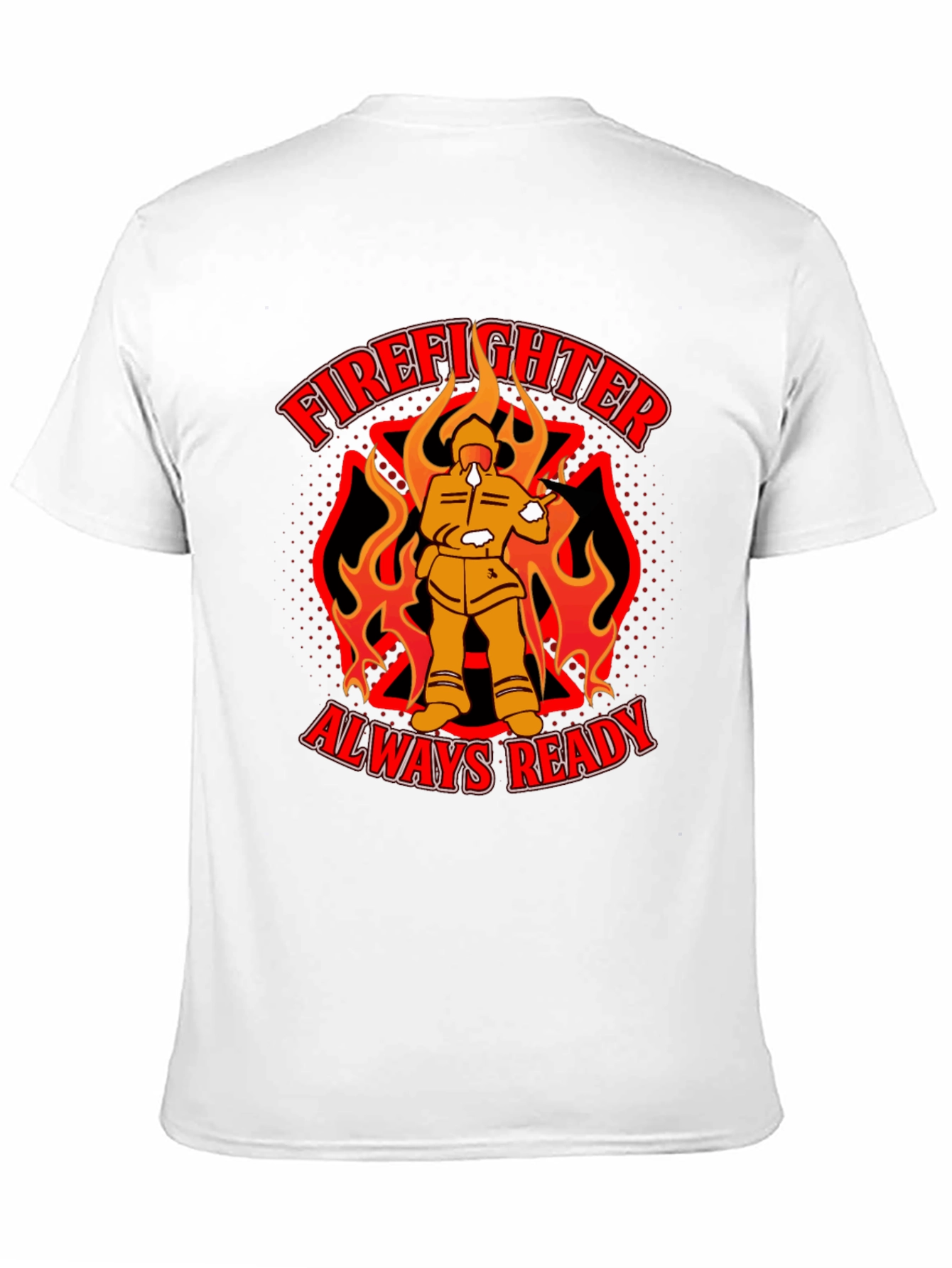 Black Firefighter Always Ready Graphic T-Shirt view 11