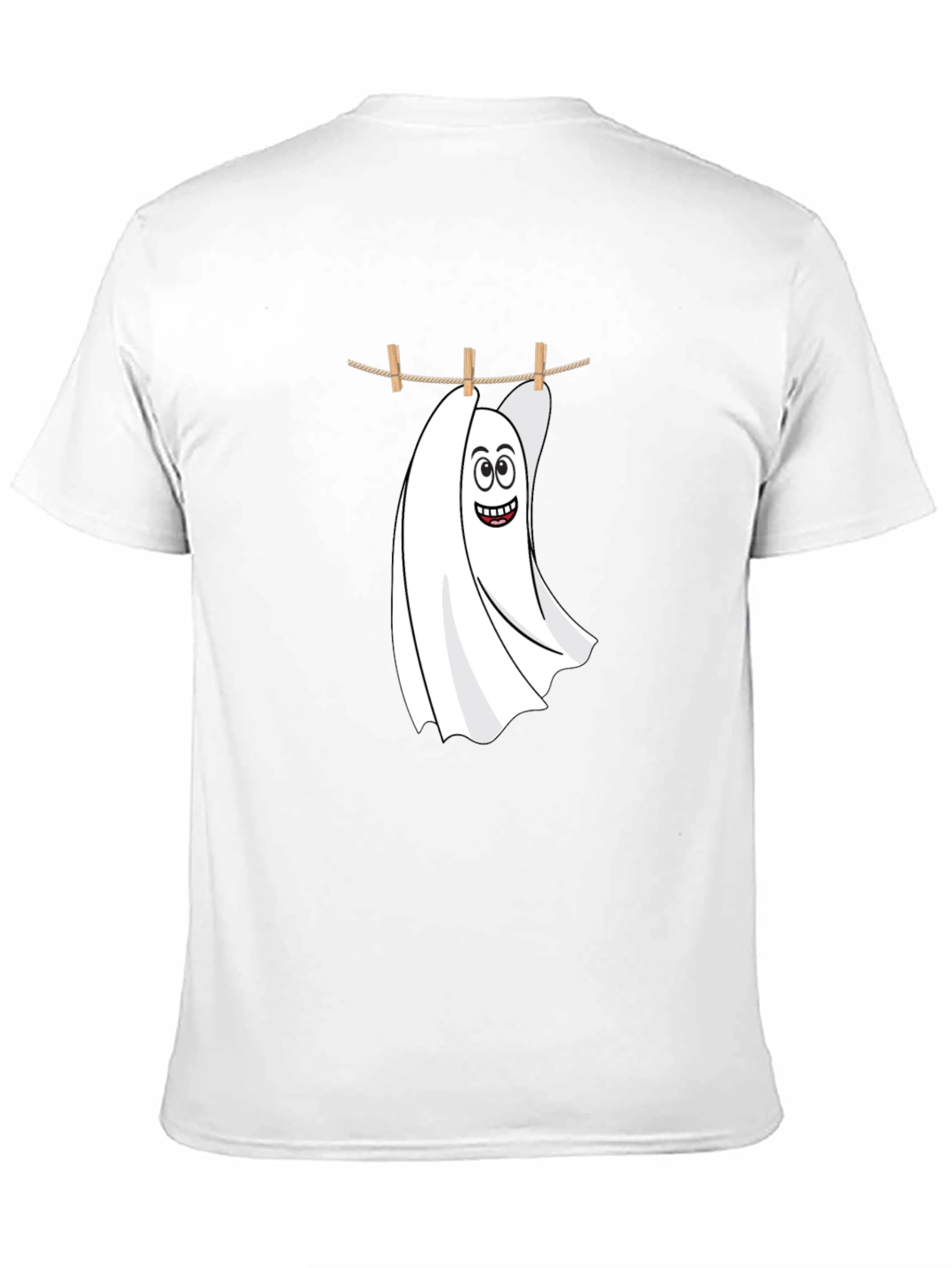 Black Funny Ghost Laundry T-Shirt - Spooky & Stylish view 11