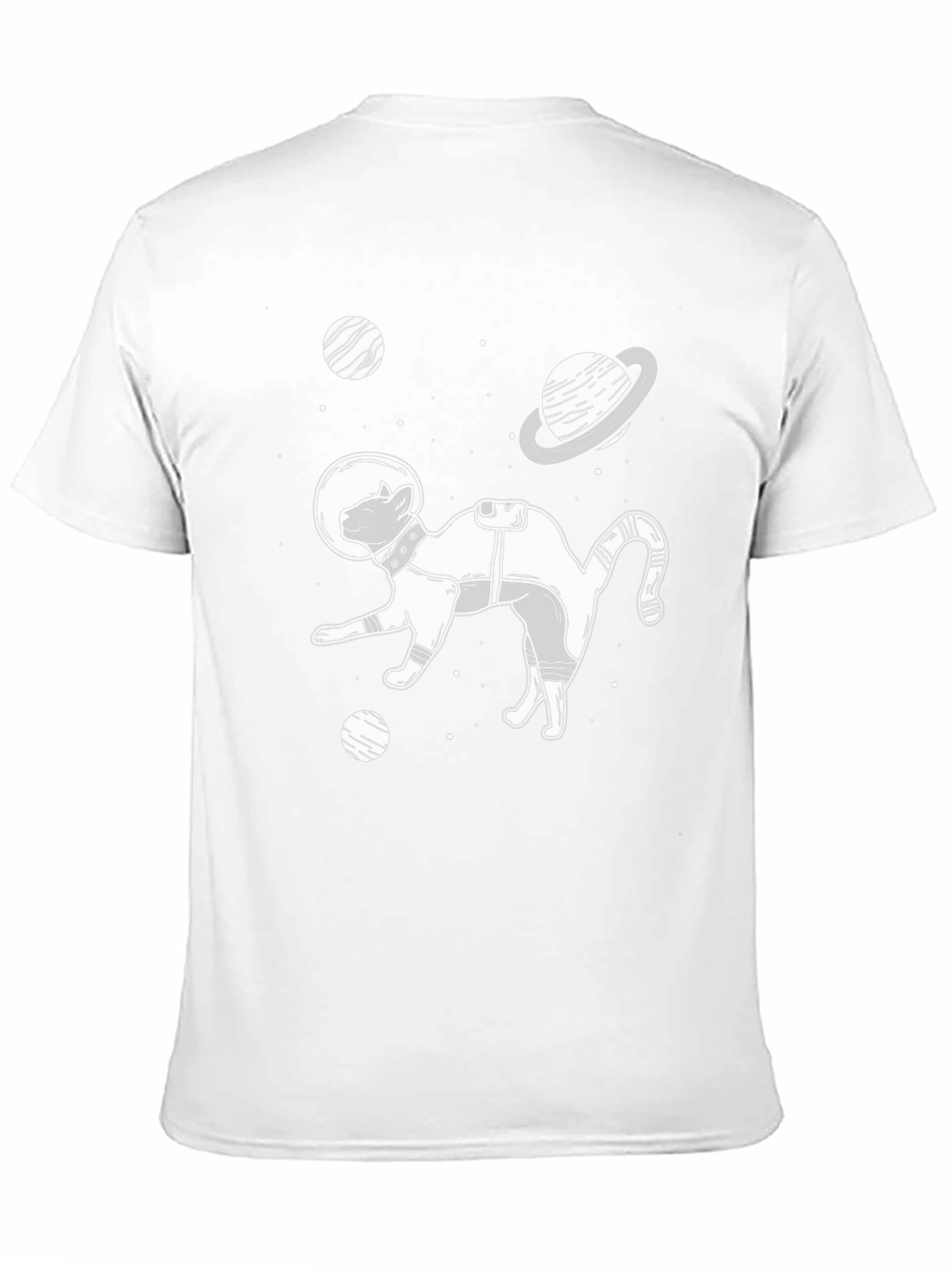 Black Cat Astronaut T-Shirt - Space Adventure Tee view 11