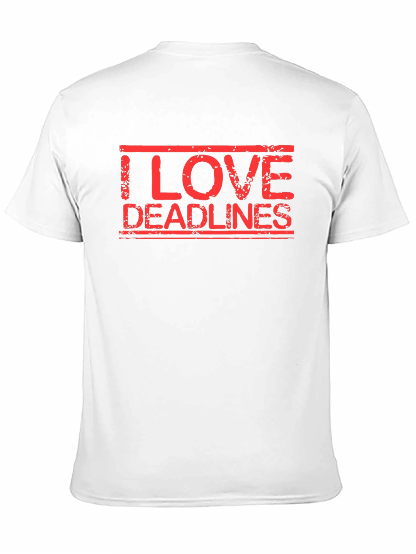 Black I Love Deadlines Graphic Tee - Black Short Sleeve view 11