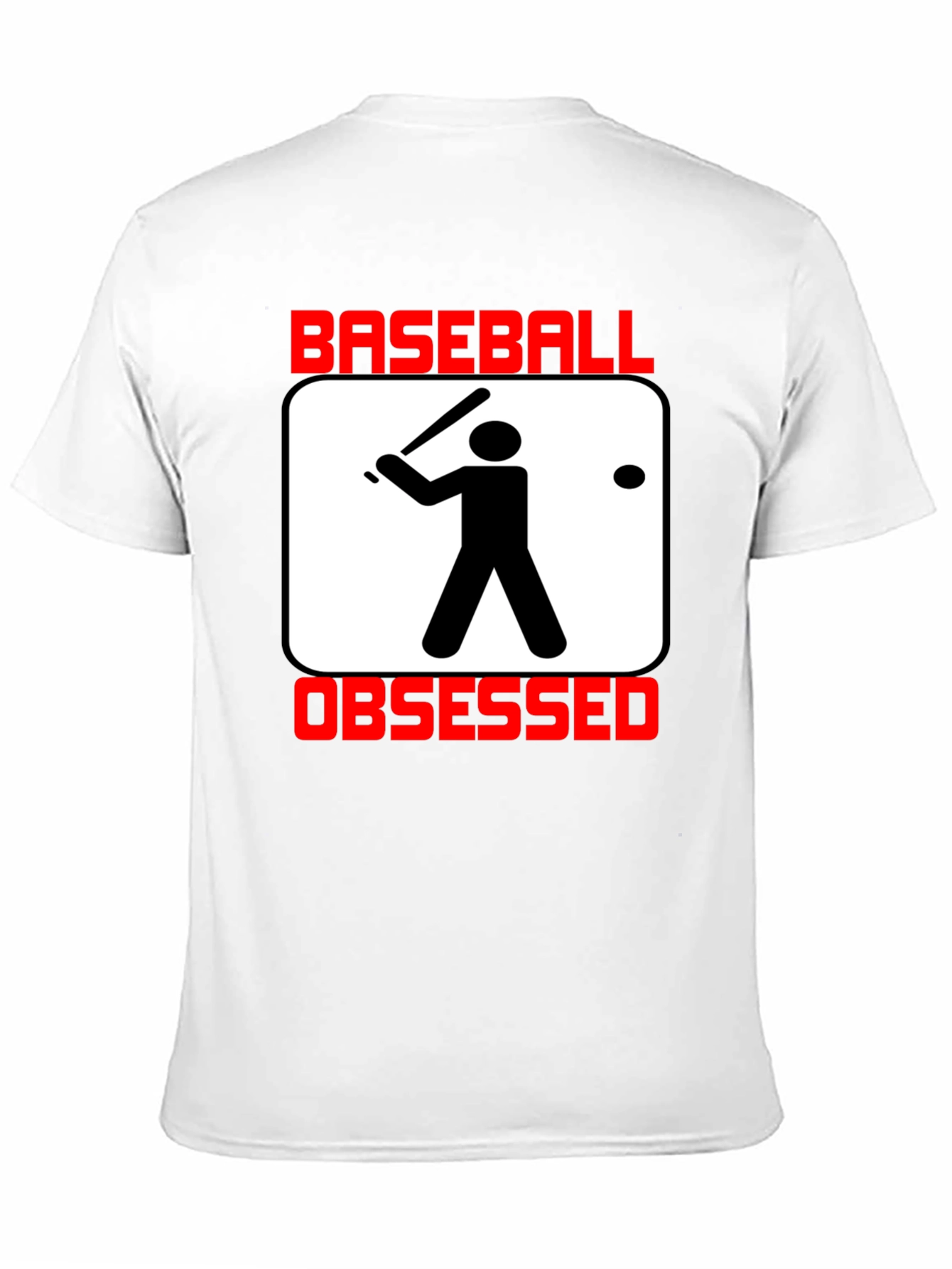 Black Baseball Obsessed T-Shirt - Black Crew Neck Graphic Tee view 11