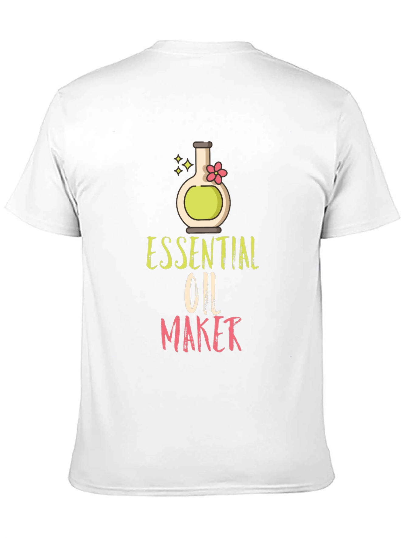 Black Essential Oil Maker T-Shirt - Black Cotton Blend view 11