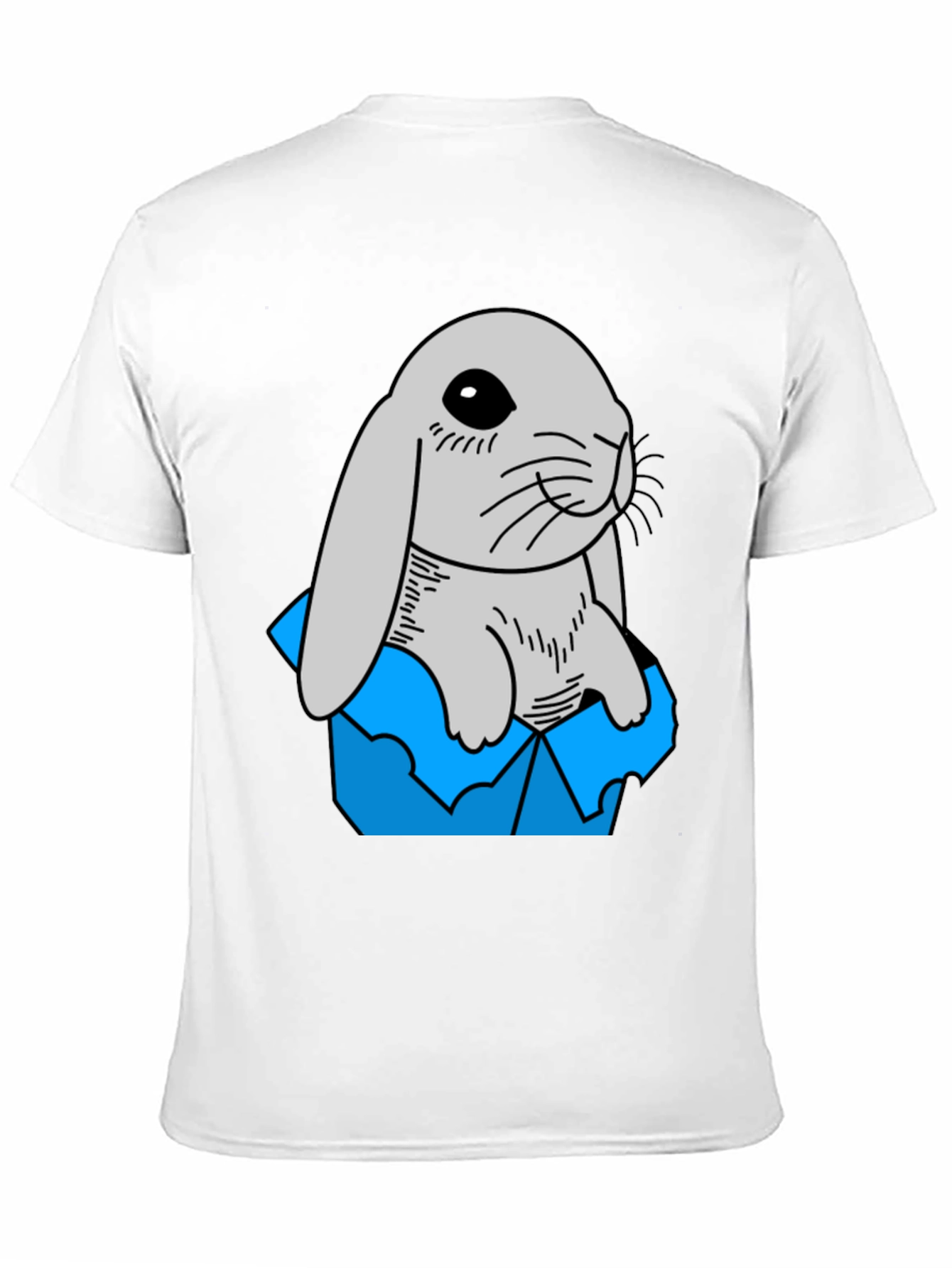 Black Rabbit in Box Graphic Tee - Cute & Comfy! view 11